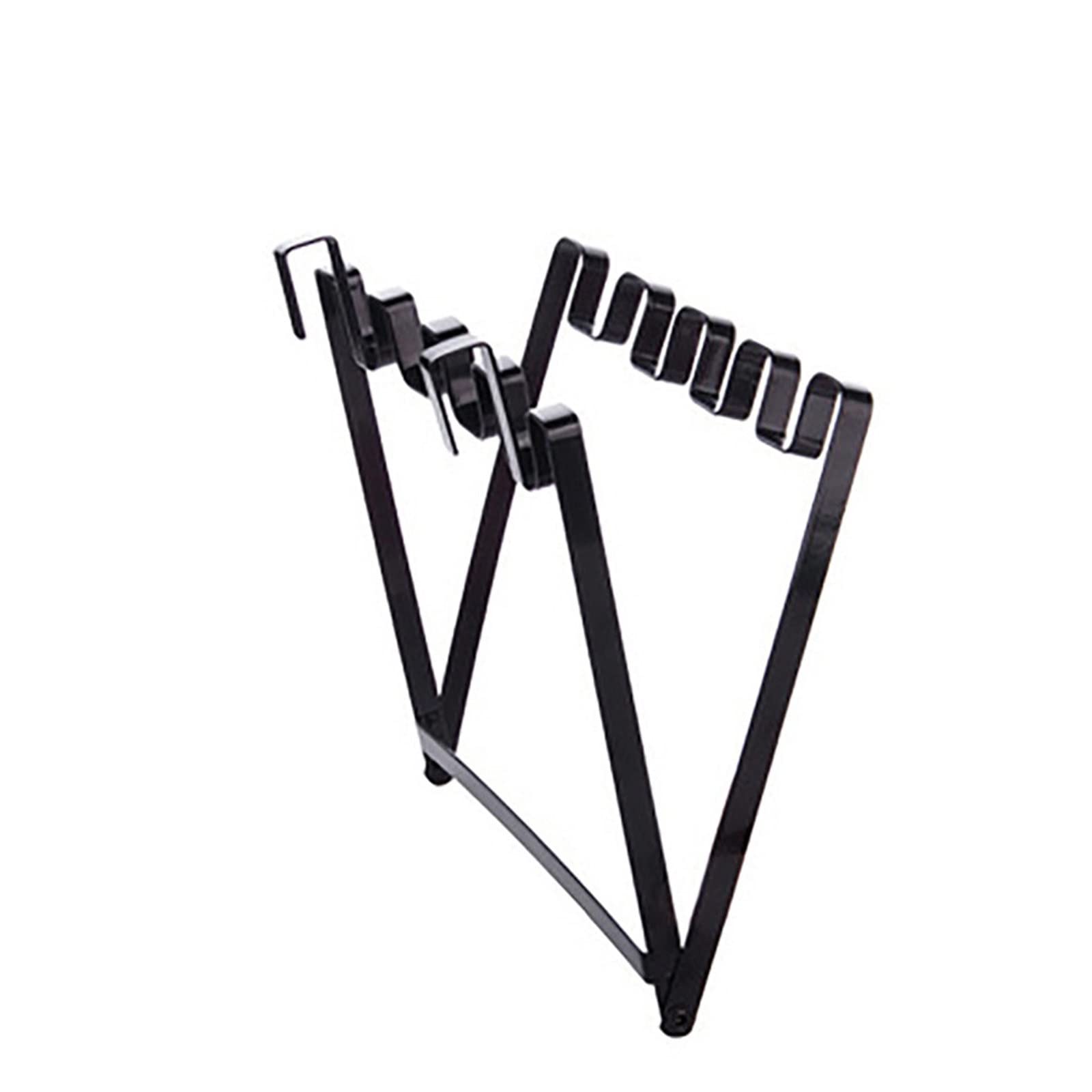 Foldable Iron Garbage Bag Hanging Rack - 1PC Space Saving Kitchen Trash Bag Holder for Cupboard, Under Counter & Over Door Storage - Easy Installation, Sturdy & Practical Kitchen Accessories - Perfect for Small Kitchens, Apartments & RVs