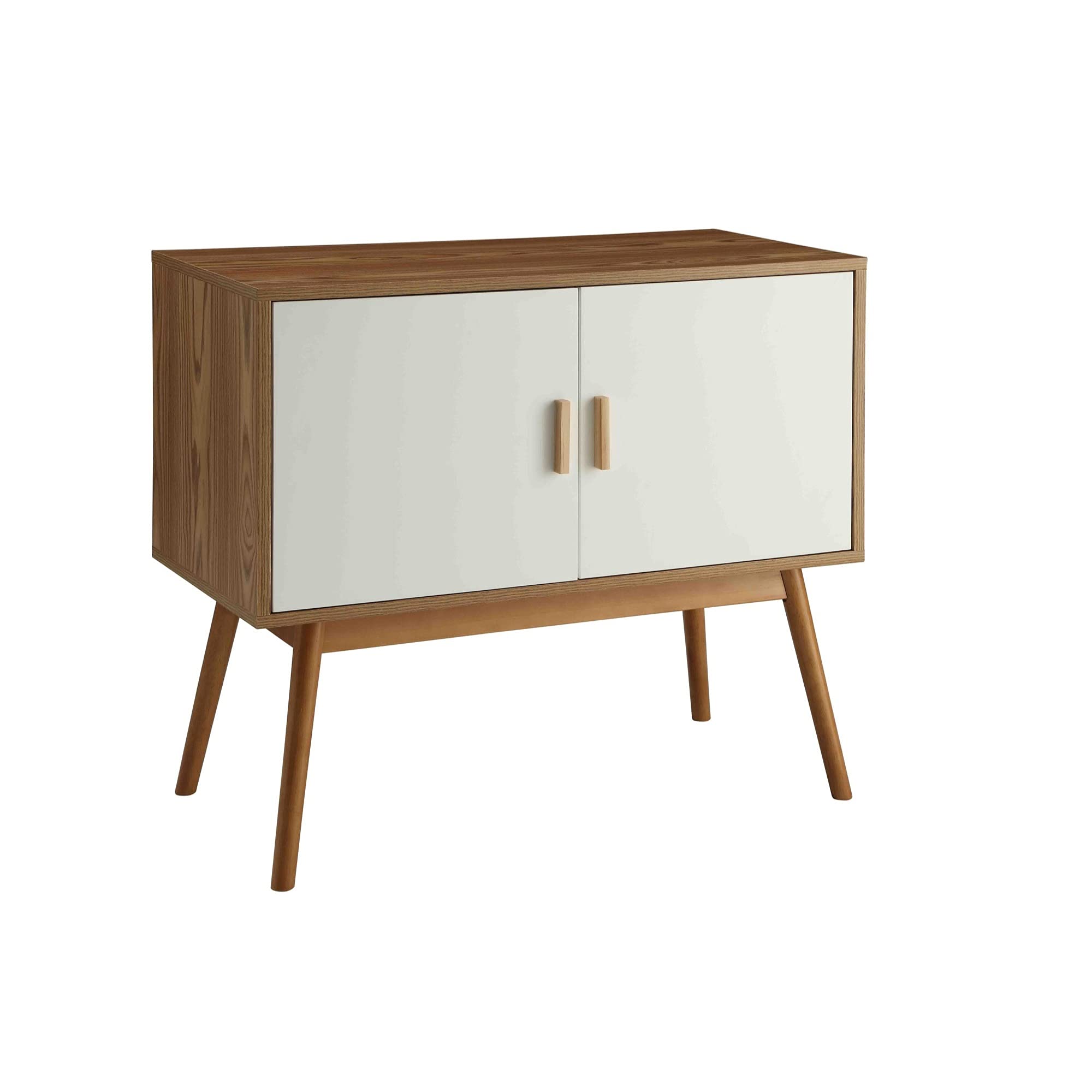Ergode Oslo Storage Console with Cabinet and Shelves - Modern TV Stand with Storage for Living Room, Bedroom & Home Office Organization