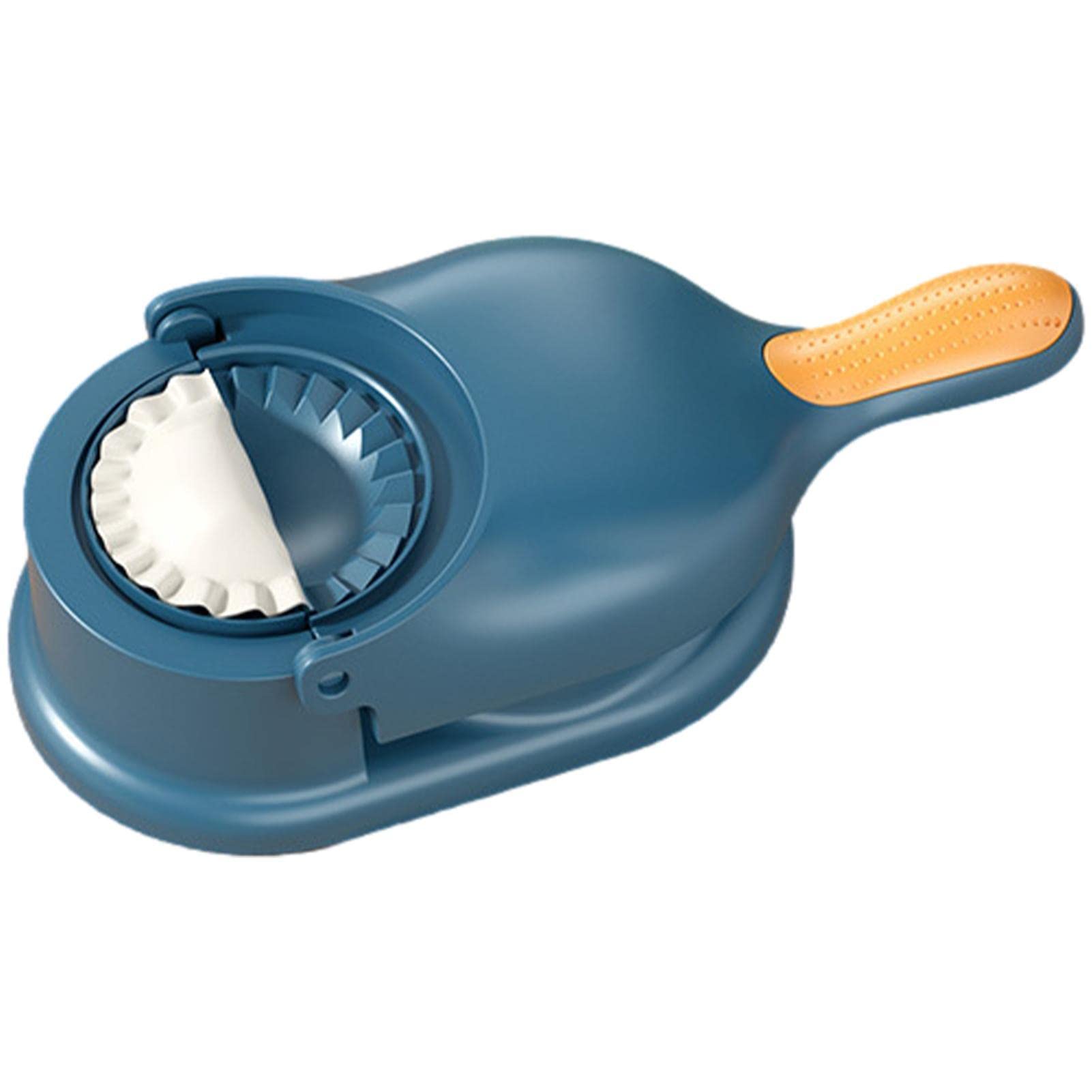 Rianpesn 2 in 1 Dumpling Maker - Automatic & Manual Dough Press Machine for Homemade Dumplings, Wontons, Empanadas - Perfect for Family Cooking, Party Snacks & Asian Cuisine Lovers (Blue)