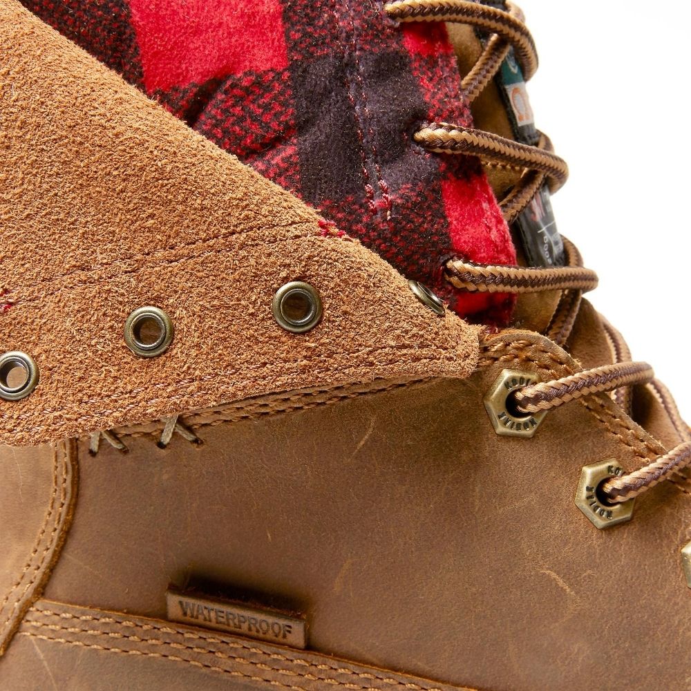 Kodiak Bralorne Women's Size 8 Composite Toe Leather Work Boots - Safety Shoes for Construction & Outdoor Work (Tan, KD0A4NM1BRN) - Perfect for Job Sites, Hiking & Heavy Duty Use