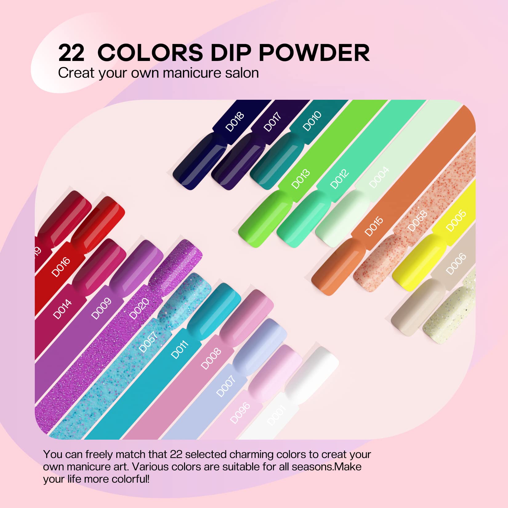 Morovan Dip Powder Nail Kit - 30 Piece Starter Set with 22 Vibrant Colors | Professional Dipping Powder & Liquid System for Salon-Quality Manicures | Perfect for Home Nail Art, DIY Gel Nails & All-Season Nail Designs