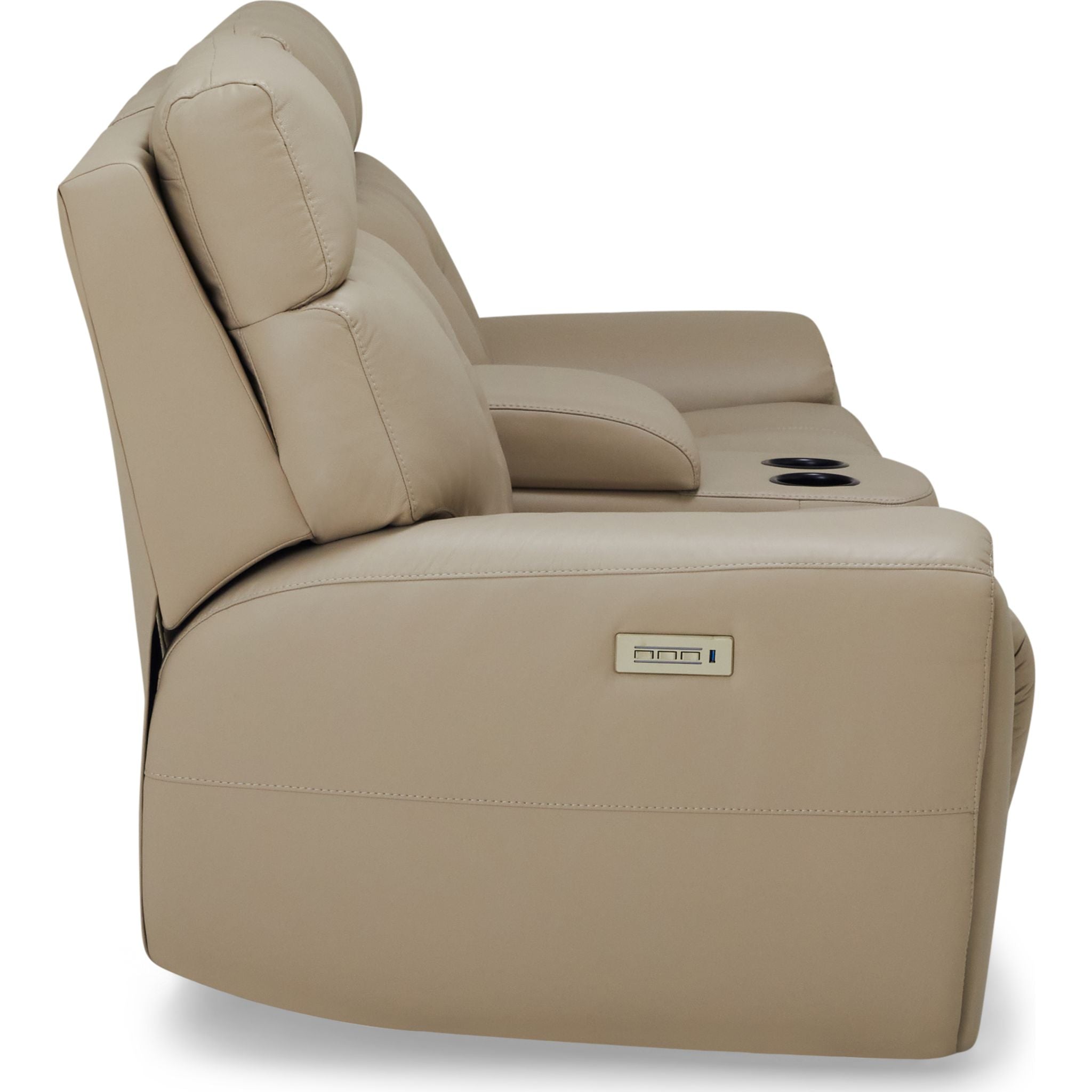 Aedon Power Reclining Loveseat with Adjustable Headrest & Lumbar Support - Modern Comfort for Living Room, Home Theater & Small Spaces - Bali Harvest Collection