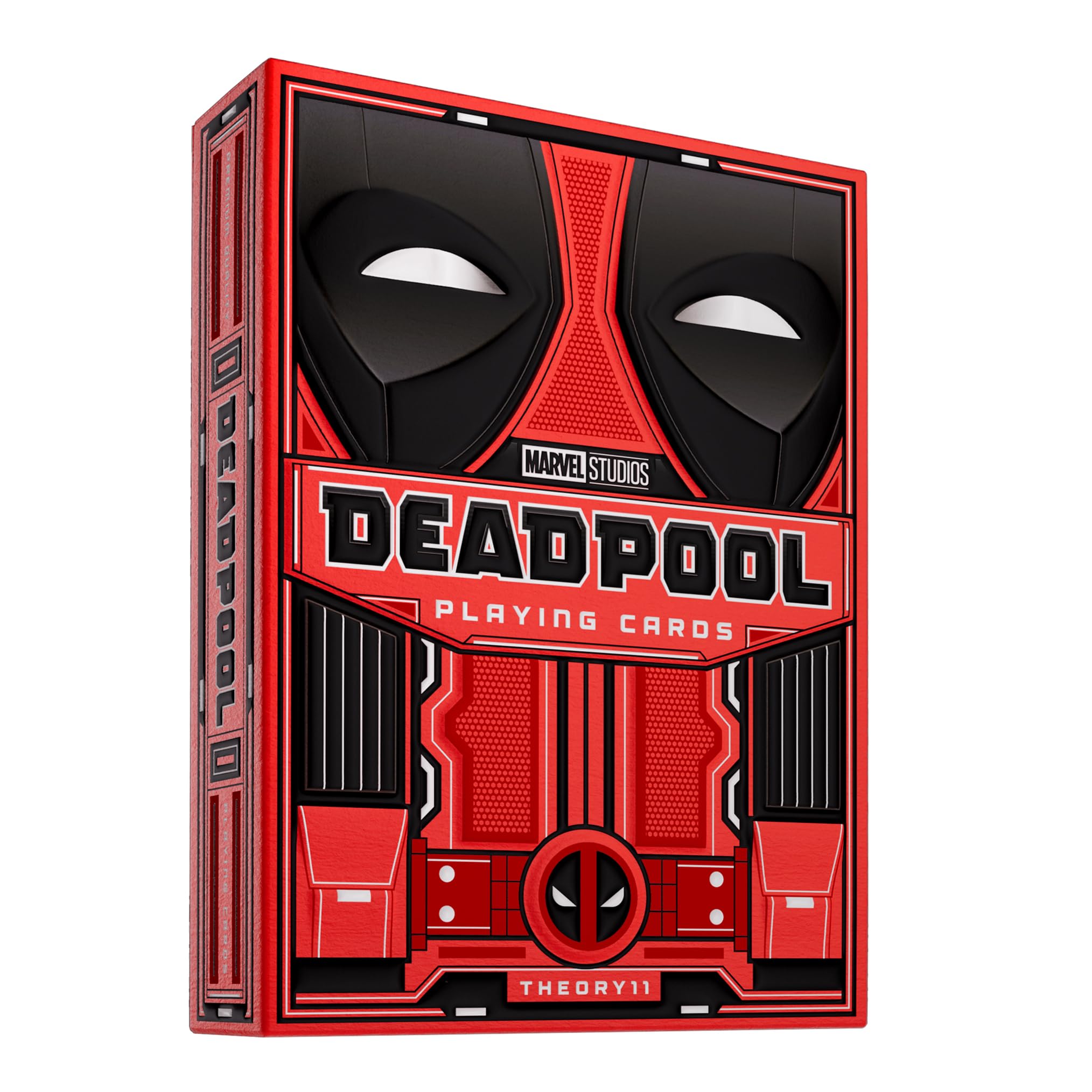 theory11 Deadpool Playing Cards - Premium Poker Size Standard Index Luxury Deck for Magic Tricks, Card Games & Collectors