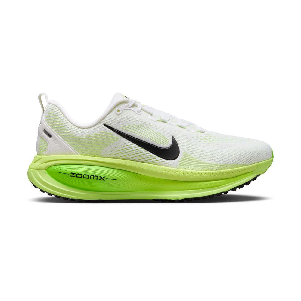 Nike Men's Vomero 18 Running Shoes - White/Black/Electric Green Volt | Cushioned Road Running Sneakers for Marathon Training & Daily Jogging