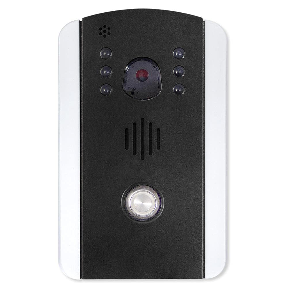 MyDoor Wireless IP Video Doorbell - 1080p HD, Two-Way Audio, Night Vision, Motion Detection (White/Black) - Smart Home Security for Front Door Monitoring & Package Delivery Alerts