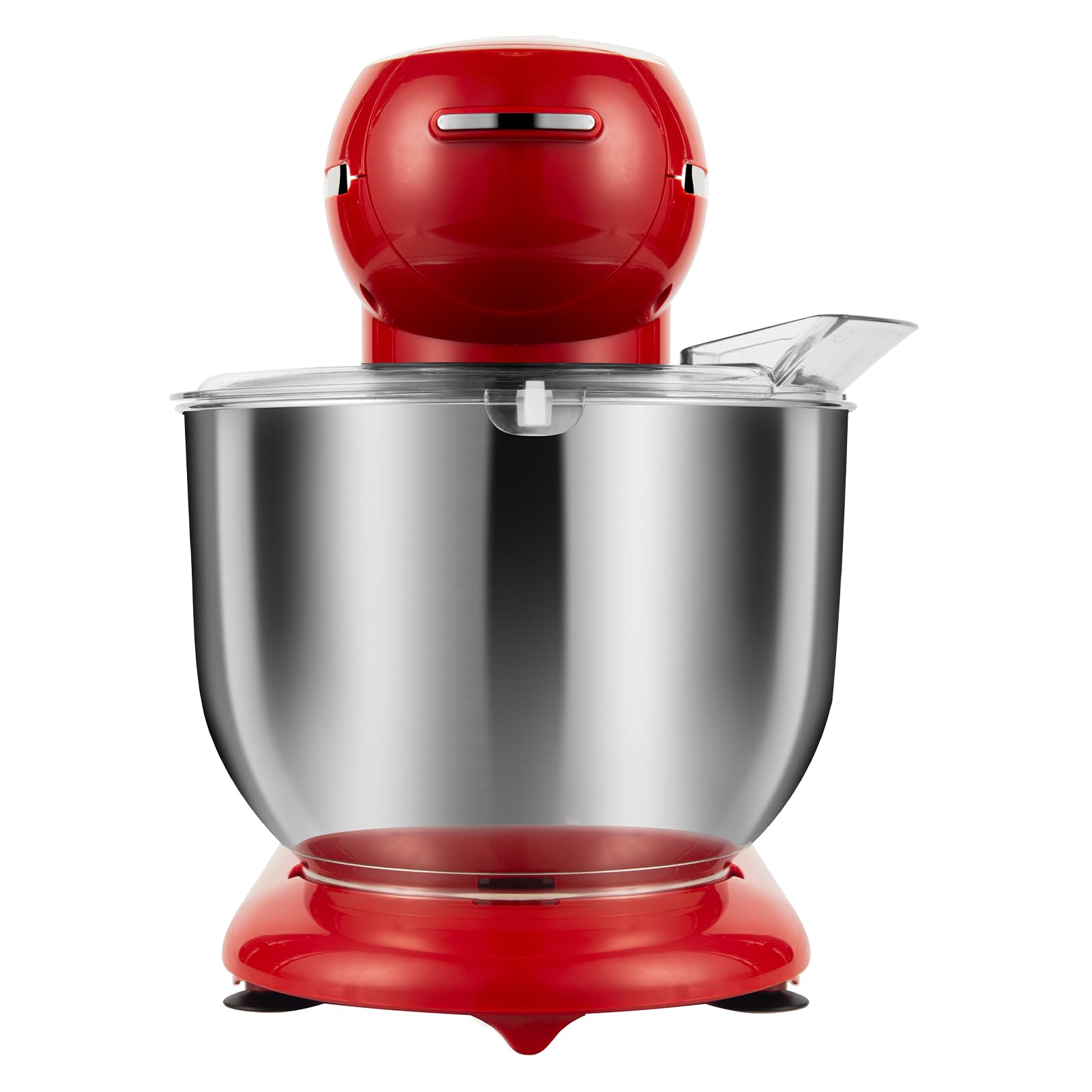 AIFEEL 7.5QT+5.5QT Stand Mixer - Professional Tilt-Head Electric Kitchen Mixer with Stainless Steel Bowls, Dough Hook, Egg Whisk & Splash Guard (Red) - Perfect for Baking Cakes, Cookies, Bread & More
