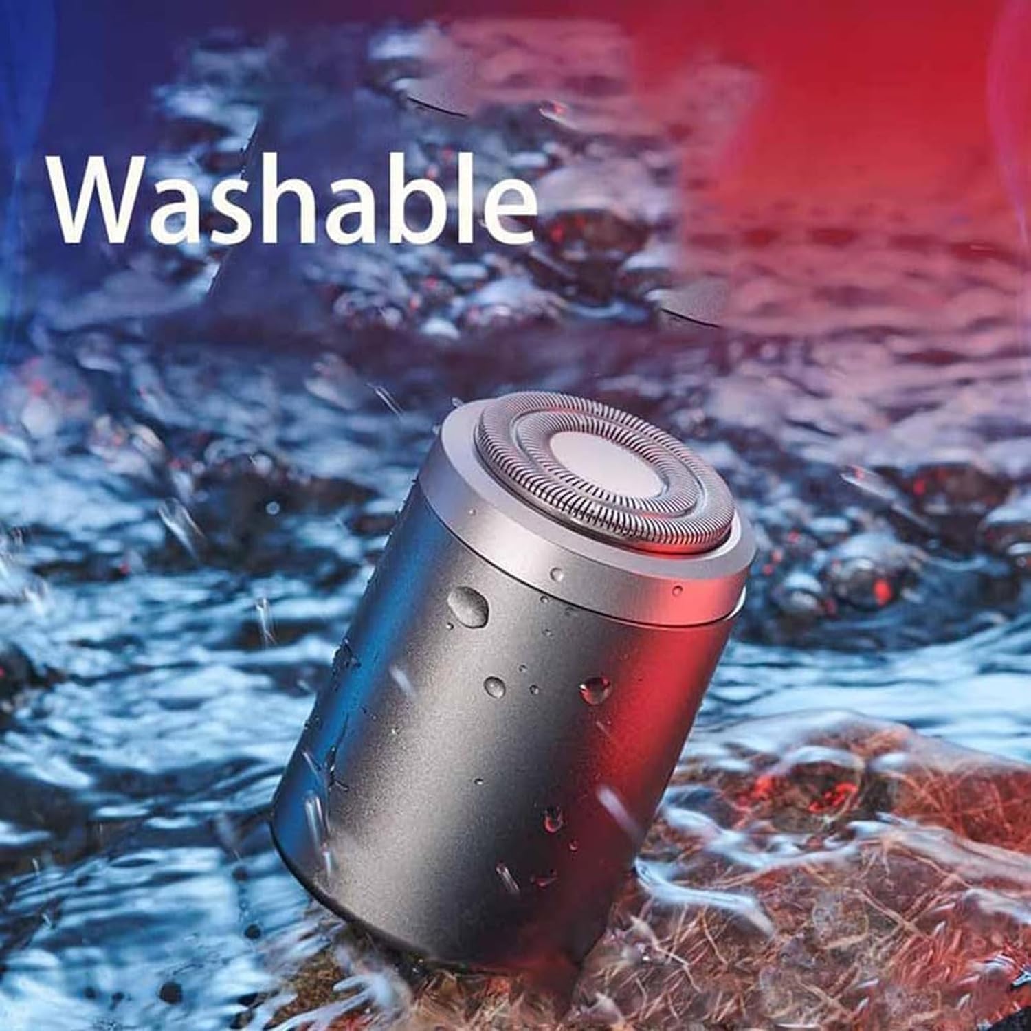 Premium Unisex Mini Portable Electric Shaver - USB Rechargeable, Waterproof & Washable Travel Razor for Men & Women - Perfect for Travel, Gym & On-the-Go Grooming (Purple)