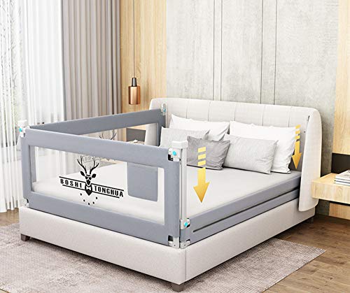 Toddler Bed Rail Guard - Extra Long Safety Rail for Twin to King Mattresses - Perfect for Kids' Bed Safety