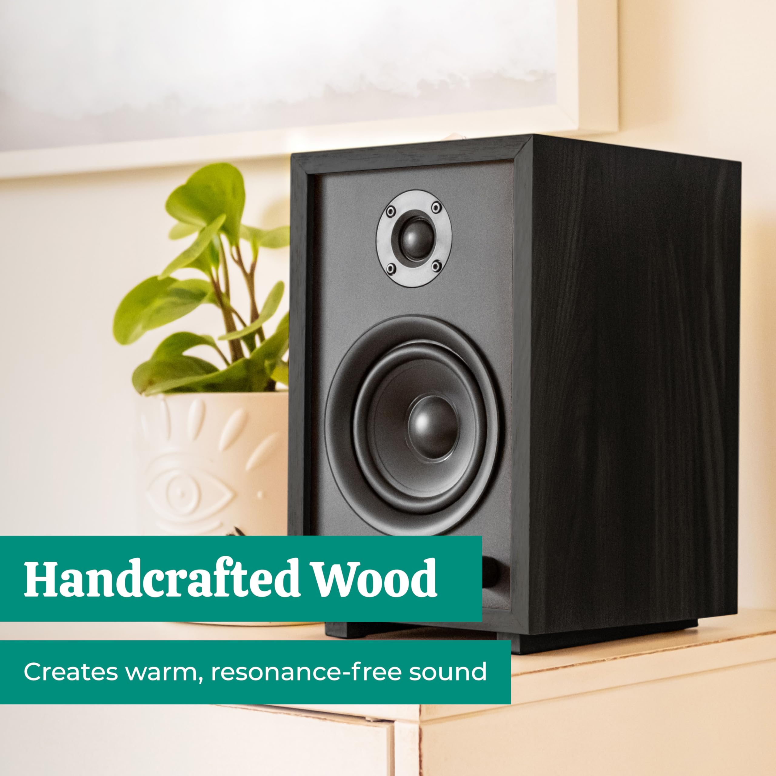 Electrohome McKinley 2.0 Stereo Powered Bookshelf Speakers with Built-in Amplifier - 4