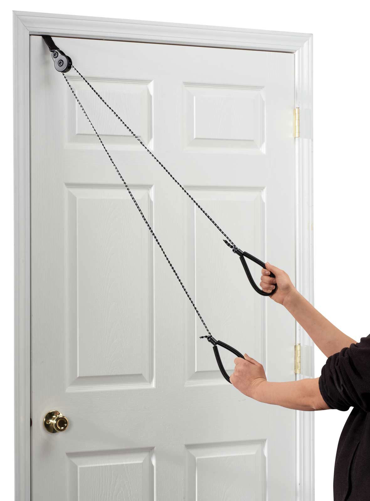 Over the Door Upper Body Resistance Pulley System - Home Gym Workout Equipment for Strength Training, Arm & Back Exercises | Perfect for Small Spaces & Apartment Fitness