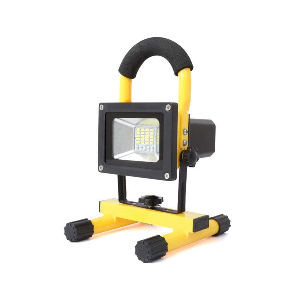 60W 30LED Rechargeable Spotlight with USB Port - Waterproof Outdoor Work Light for Camping, Emergency, Hiking & Power Outages - Built-in Lithium Battery & SOS Mode for Mobile Charging & Safety