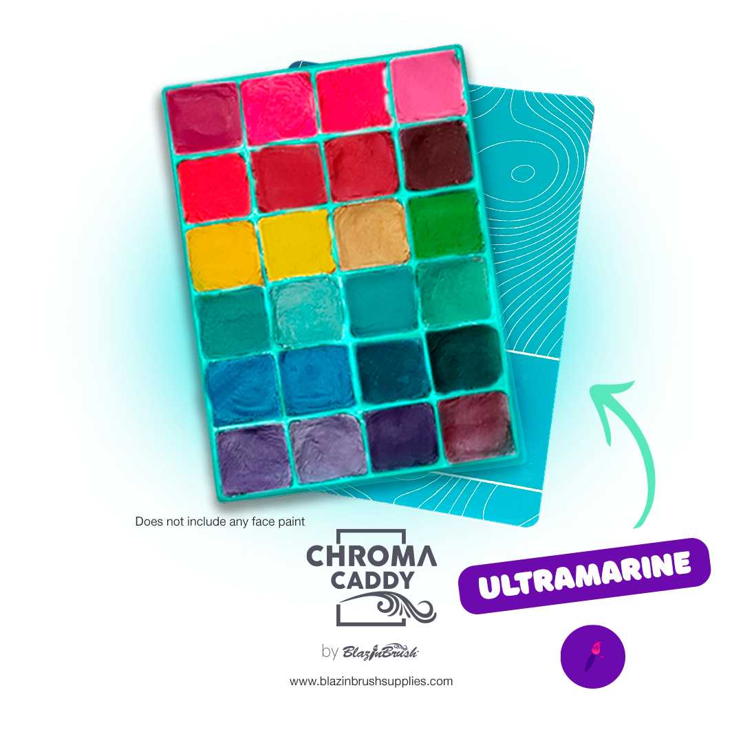 Chroma Caddy Ultramarine - Premium Artist Paint Caddy & Organizer for Acrylic, Oil & Watercolor Tubes - Perfect for Studio, Classroom & Outdoor Painting