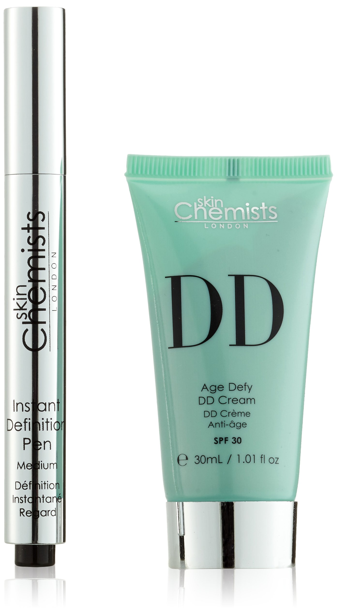 skinChemists Instant Definition Pen & Age Defy DD Cream - Anti-Aging Face Contour & Firming Cream for Wrinkles & Fine Lines | Perfect for Daily Makeup Routine & Special Occasions