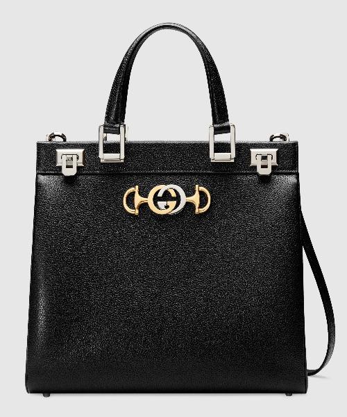 Gucci Zumi Grainy Leather Medium Top Handle Bag Black - Luxury Designer Handbag for Women, Perfect for Work, Parties & Everyday Use