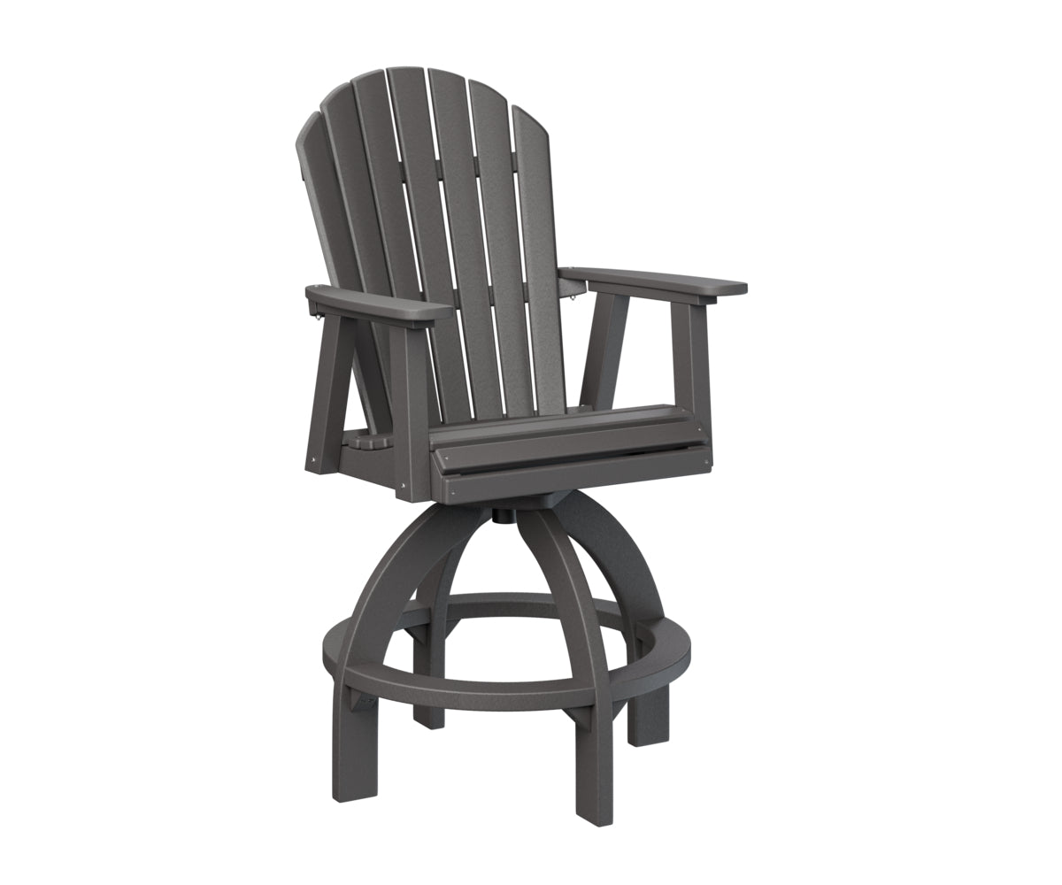 Berlin Gardens Comfo Back Swivel Bar Chair - Adjustable Height Counter Stool for Kitchen Island, Breakfast Nook & Home Bar - Comfortable Swivel Seat with Back Support