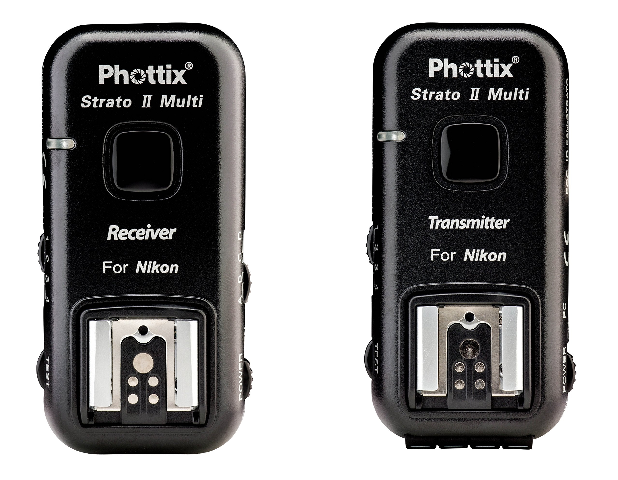 Phottix Strato II Wireless Flash Trigger Multi 5-in-1 Set for Nikon Cameras - Transmitter & Receiver (PH15653) | Perfect for Studio Photography, Wedding Shoots & Outdoor Flash Photography