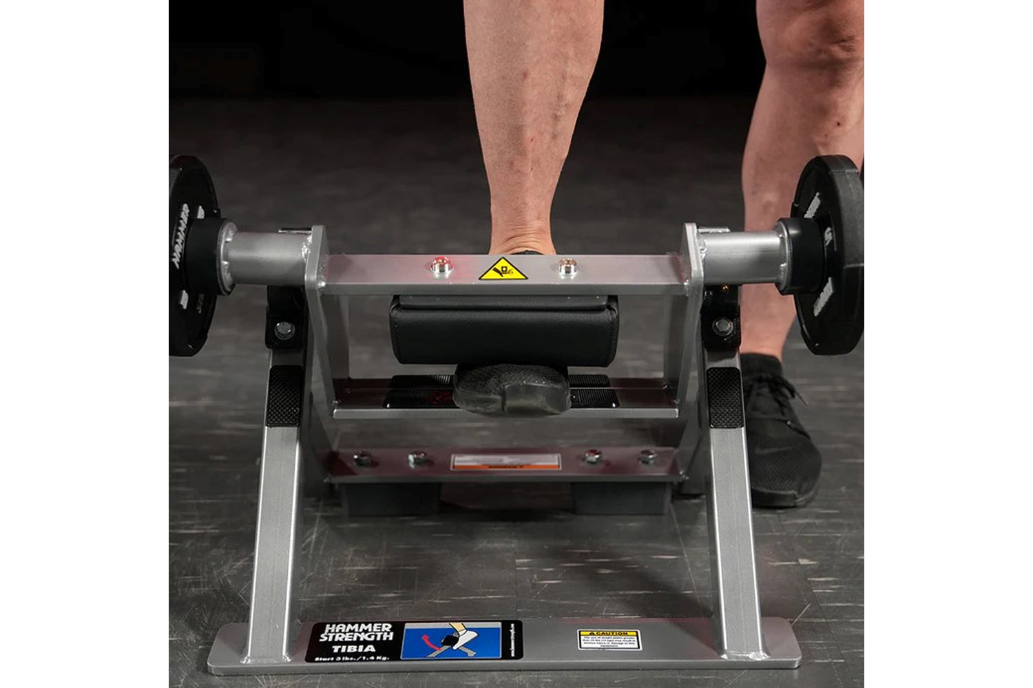 Hammer Strength Plate Loaded Tibia Dorsi Flexion Bench Machine - Professional Leg Exercise Equipment for Home & Gym - Perfect for Calf Strengthening and Rehabilitation Training