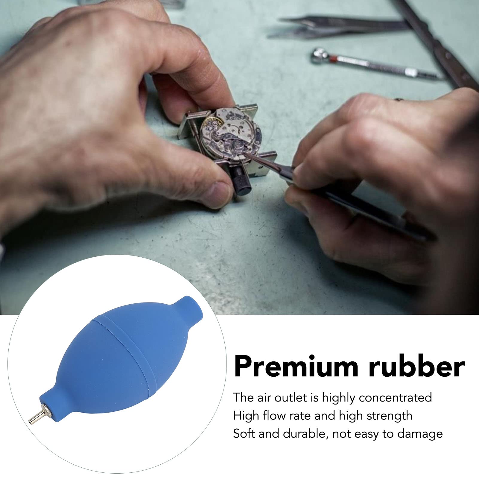 Portable Rubber Watch Dust Blower - Flexible Strong Air Blower Ball for Cleaning Watches, Computers & Cameras | Perfect for Jewelry Repair, Electronics Maintenance & Lens Cleaning