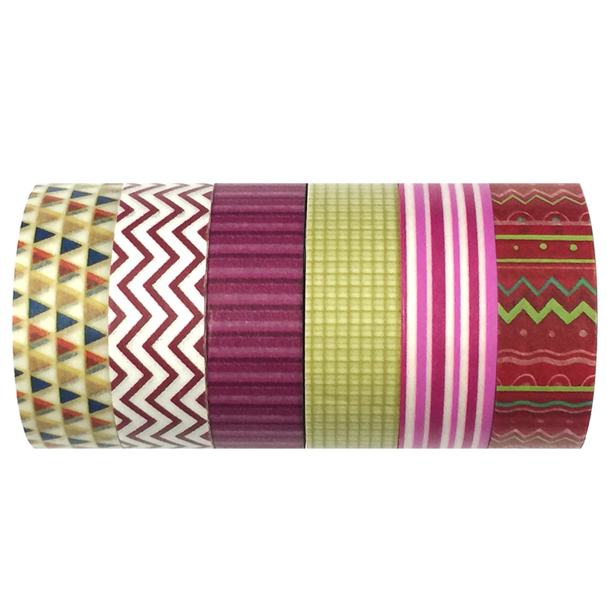 Allydrew Premium Washi Masking Tape Set - 50 Rolls Decorative Japanese Paper Tape for Scrapbooking, Bullet Journaling, Gift Wrapping & DIY Crafts
