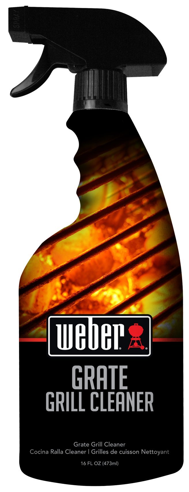 Weber Grill Cleaner Spray - Professional Strength Degreaser - Non-Toxic 16 oz BBQ Grill Cleaner - Perfect for Outdoor Cooking, Camping & Backyard BBQs
