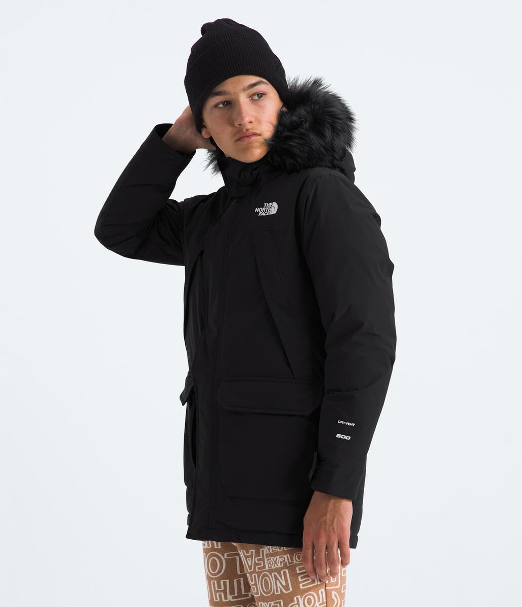THE NORTH FACE Boys' McMurdo Insulated Parka - Waterproof Winter Jacket for Kids with Warm Fleece Lining - Perfect for Snow Play, Skiing & Cold Weather Outdoor Activities