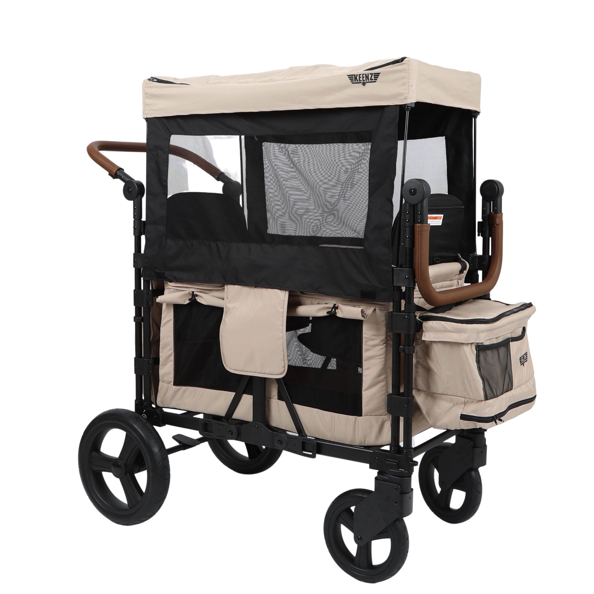 Keenz XC 2.0 2 Passenger Stroller Wagon - Lightweight Foldable All-Terrain Wagon for Kids & Toddlers - Perfect for Beach, Park, Camping & Outdoor Adventures
