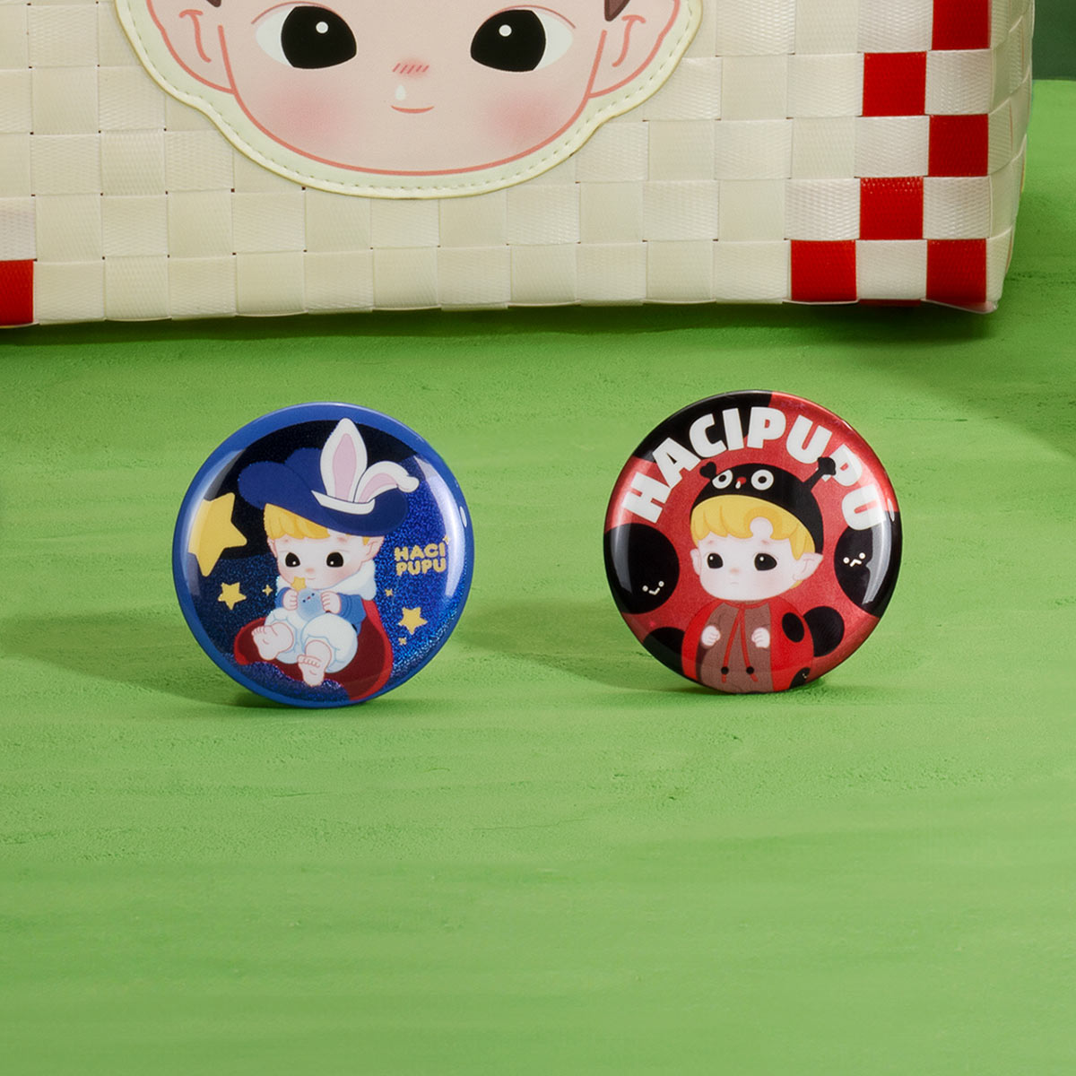 Hacipupu Adventures in the Woods Series Tinplate Badge Blind Box - Collectible Mystery Pins for Kids & Adults - Perfect for Backpacks, Jackets & Gift Giving