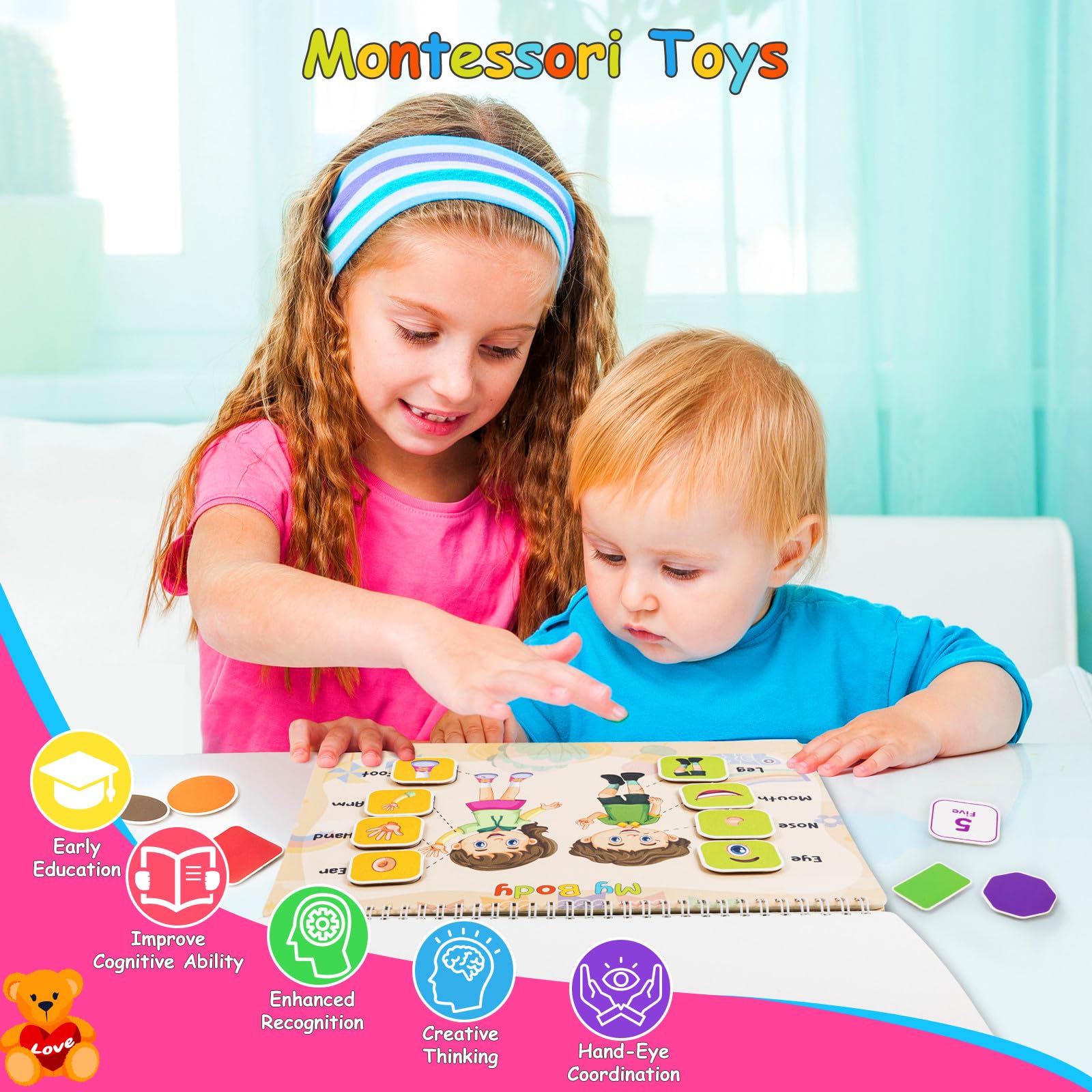 Foayex Easter Basket Stuffer Gifts for Kids Ages 3-5 - Montessori Learning Books, Handwriting Practice Workbooks for Kindergarten, Easter Activity Books | Perfect for Classroom, Homeschooling & Holiday Gifting