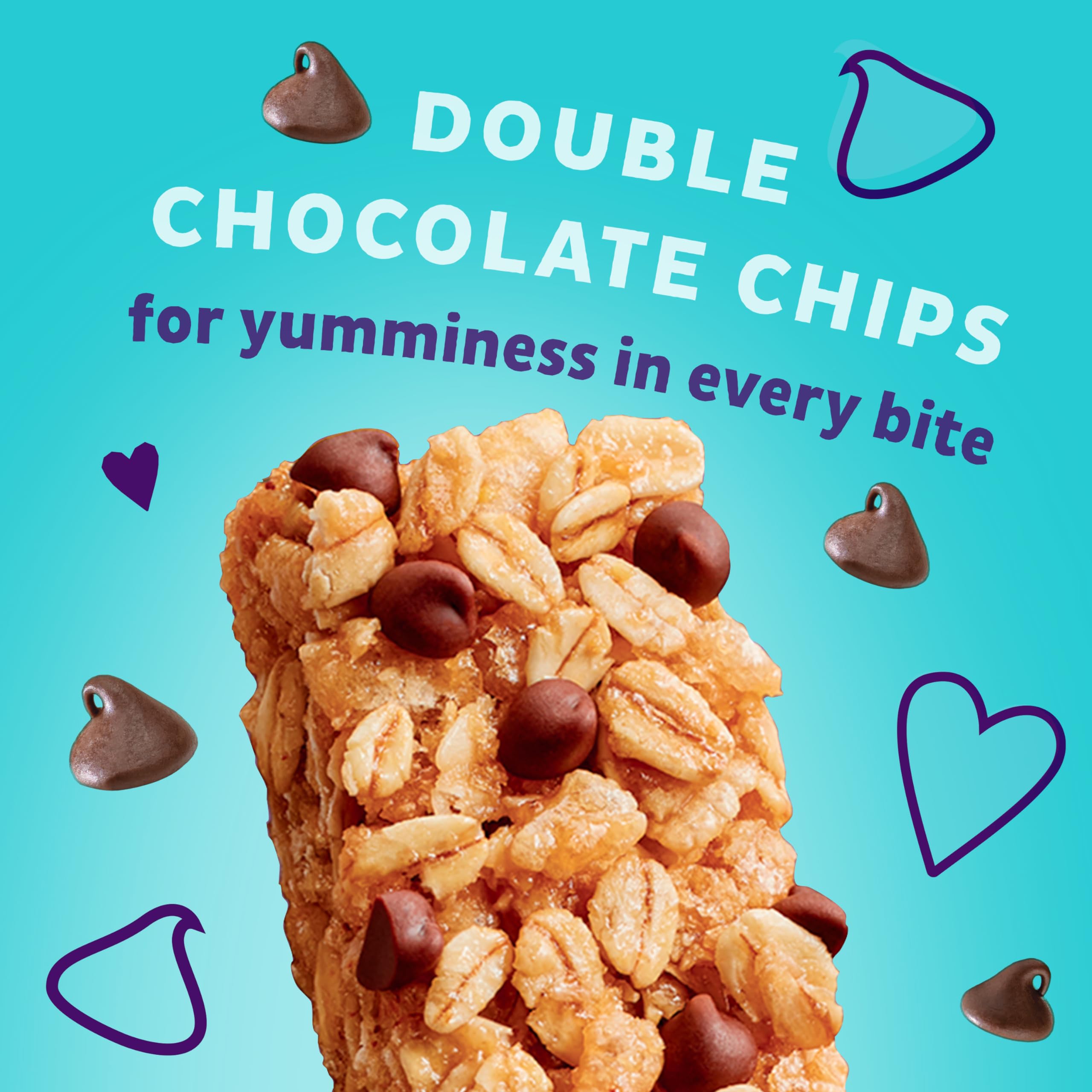 Annie's Gluten Free Chewy Granola Bars - Double Chocolate Chip, 11.76 oz (12 Count) - Healthy Snack for Kids Lunch Box, School, Hiking & On-the-Go Energy Boost