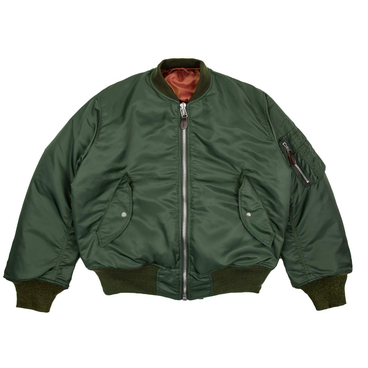 100% Wool Men's MA1 Bomber Jacket - Warm Winter Military Coat with Lining | Outdoor Activities, Casual Wear & Cold Weather Protection