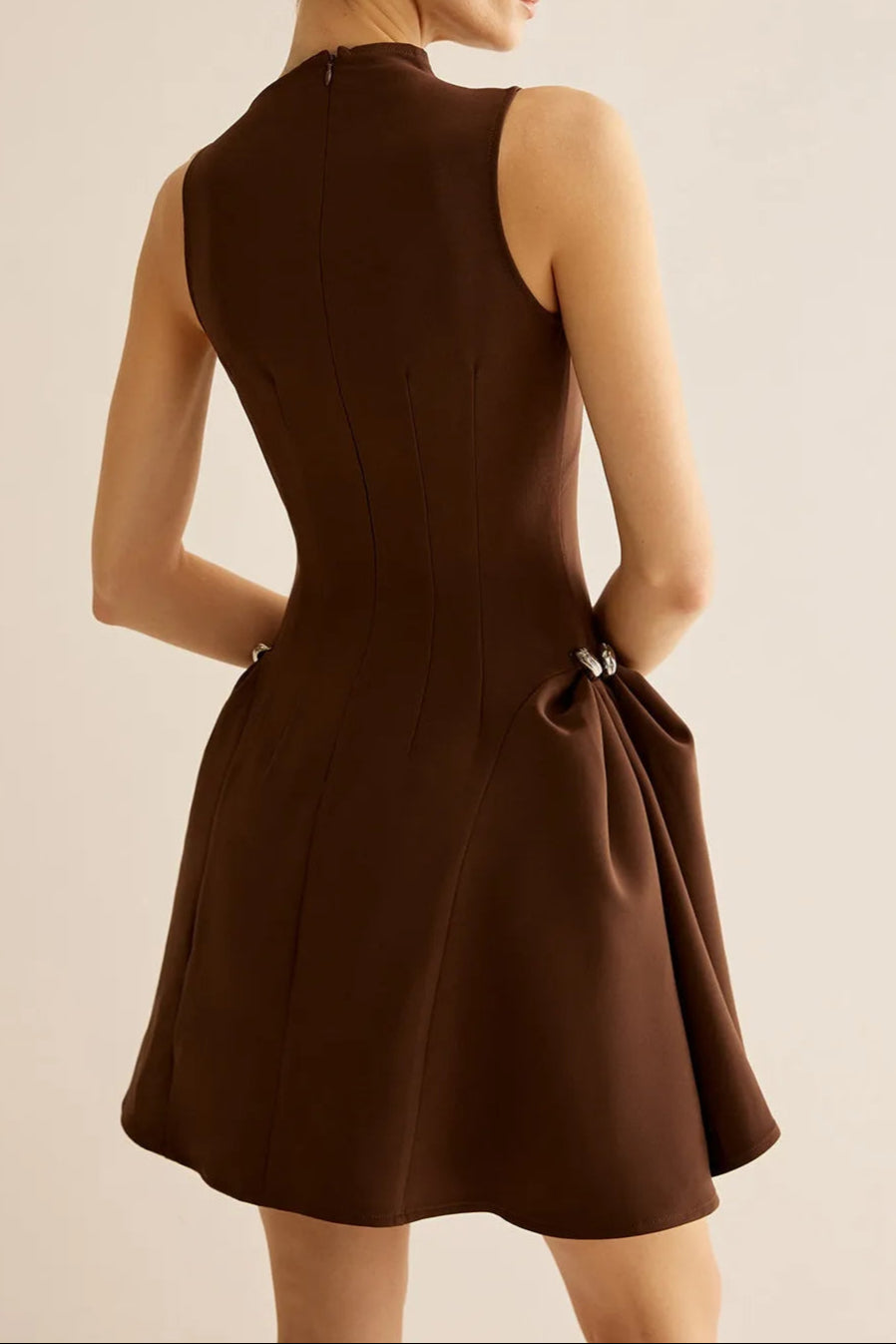 Asymmetrical Flared Mini Dress - Trendy Women's Party & Cocktail Dress for Night Out & Special Occasions