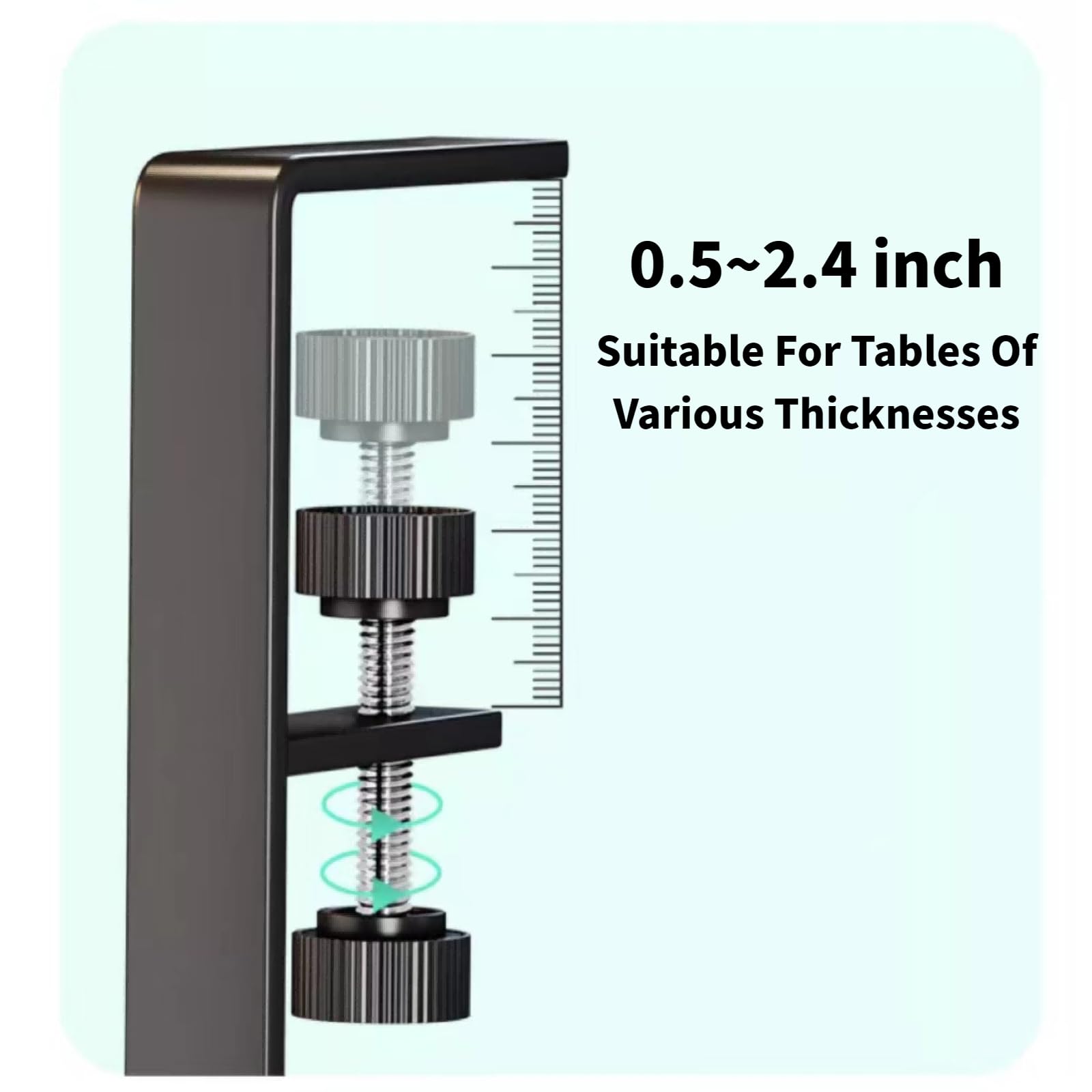 Under Desk Drawer Organizer - Clamp On Mesh Metal Storage Tray for Office & Home Workspace - Space Saving Side Desk Organizer with Hanging Design (Black) - Perfect for Storing Pens, Notebooks & Office Supplies Under Computer Desk