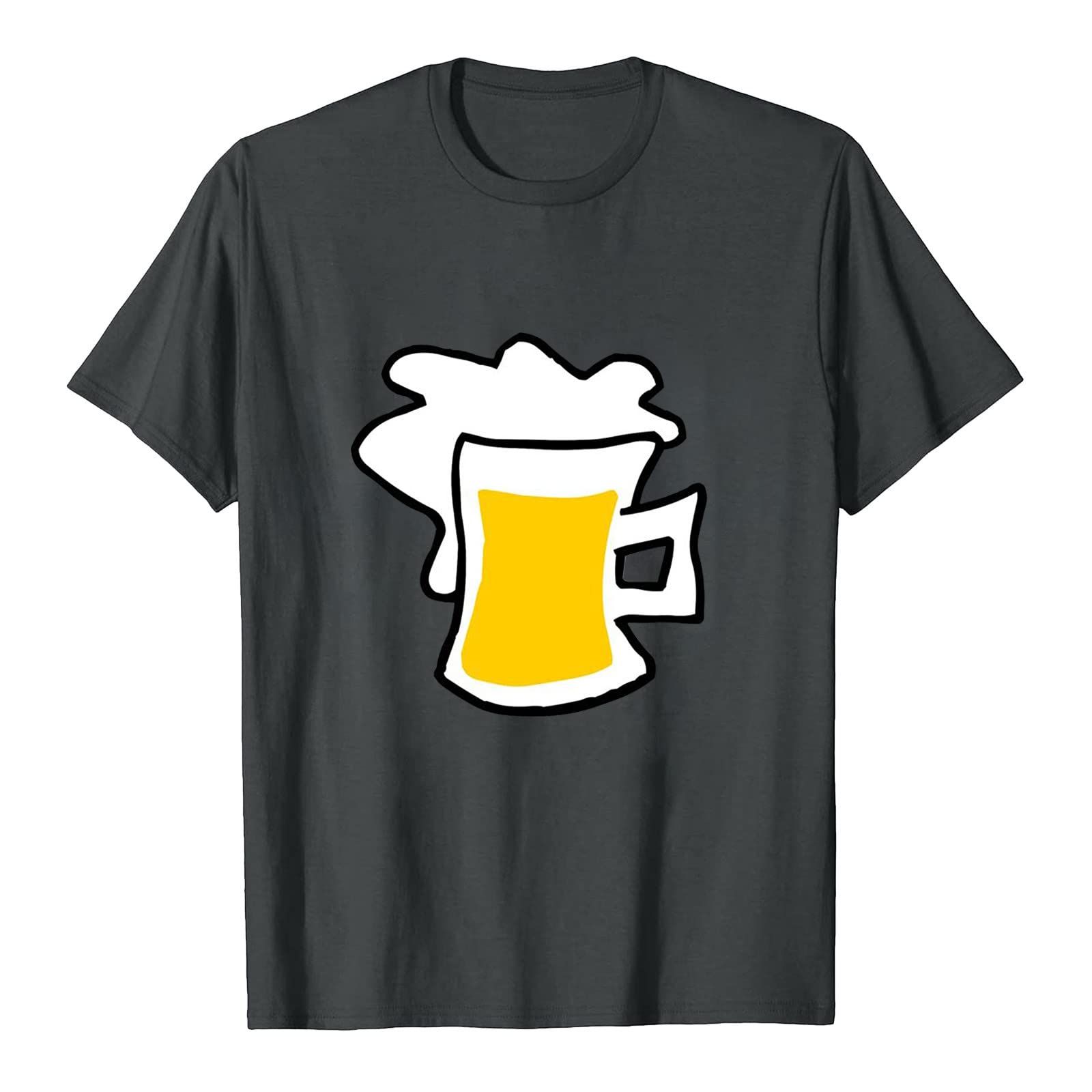 Women's Oktoberfest Beer Graphic T-Shirt - Short Sleeve Casual Crewneck Loose Fit Top for Summer | Perfect for Beer Festivals, German Themed Parties & Casual Outings