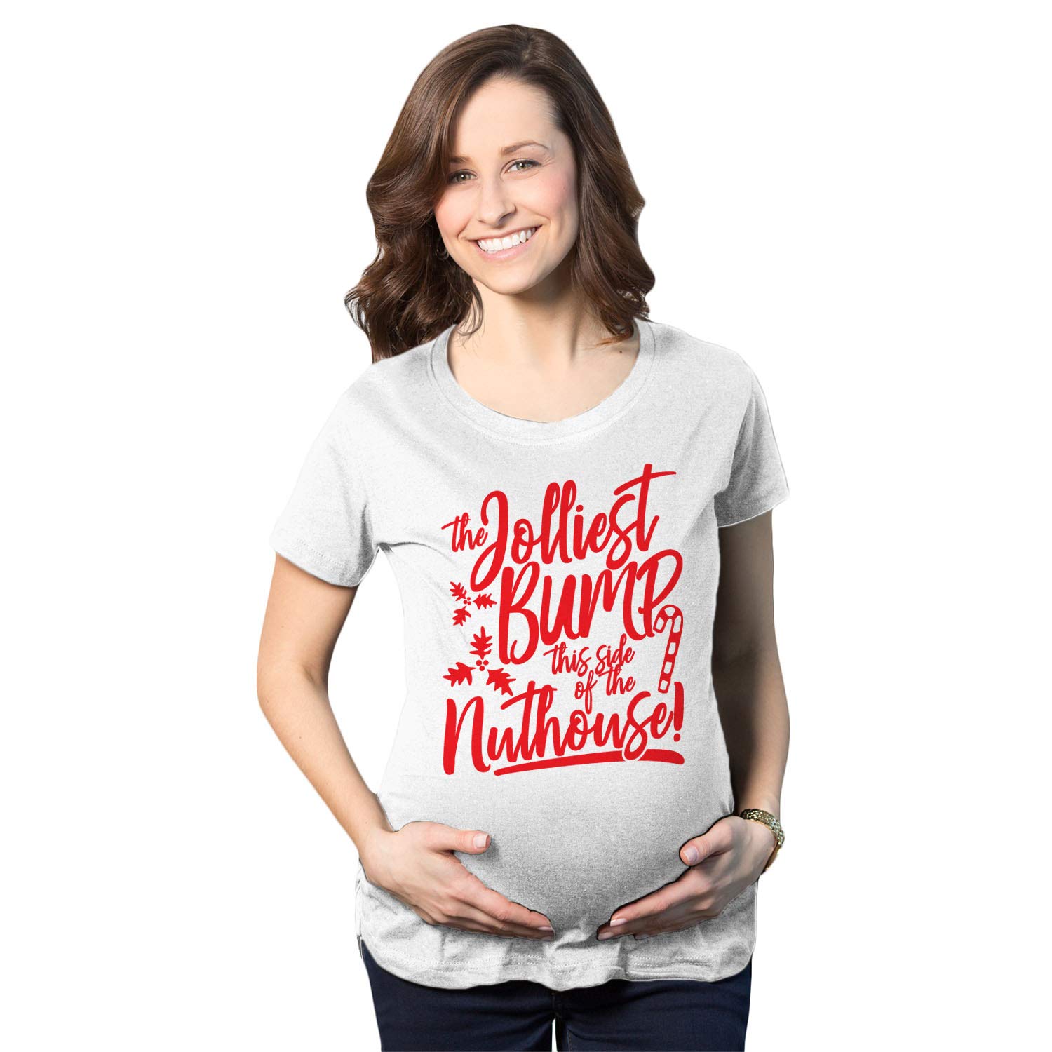 Funny Maternity Pregnancy T-Shirt for Baby Bump Announcement - Perfect for Christmas & Gender Reveal Parties