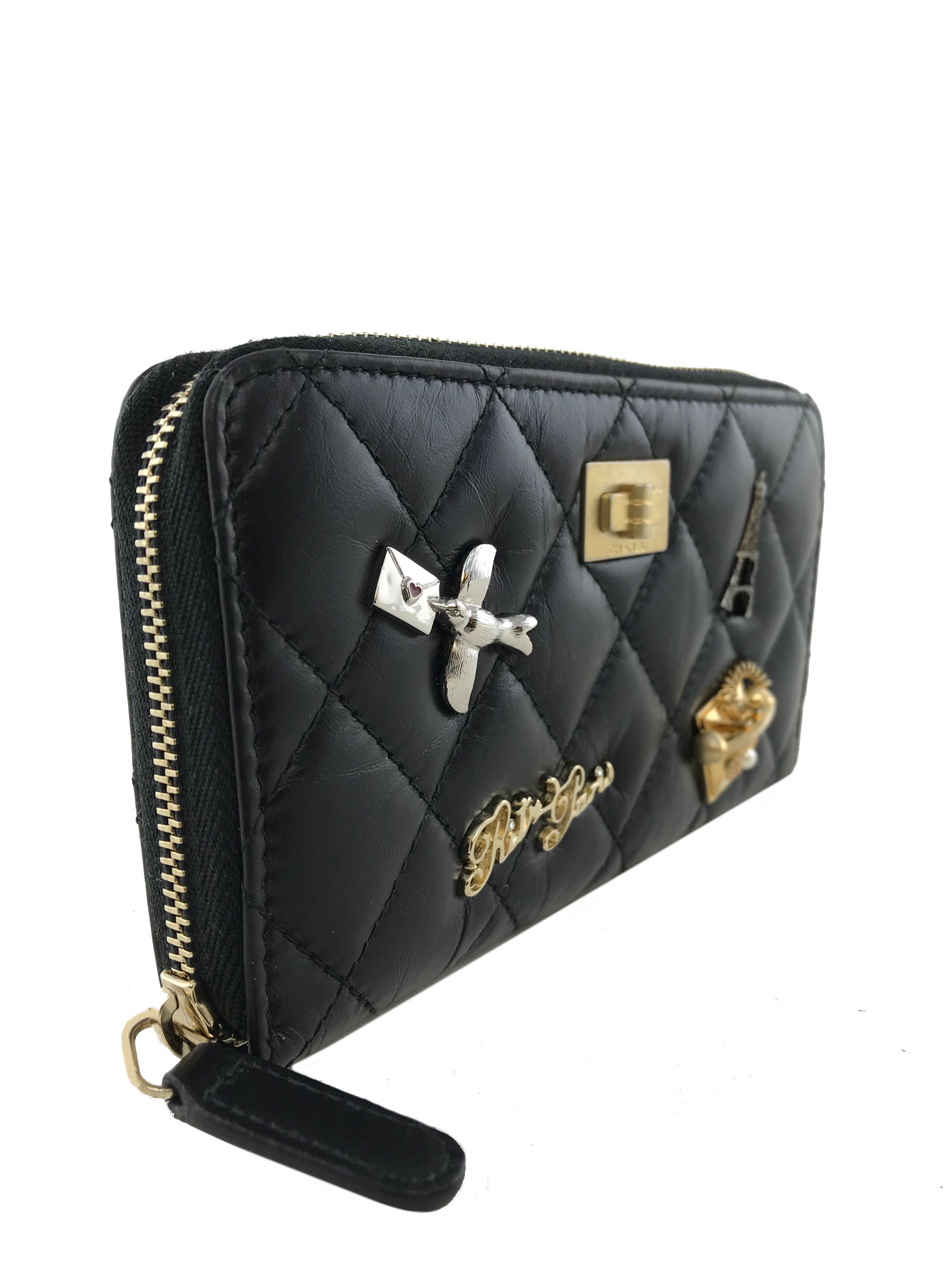 Chanel Lucky Charms Casino 2.55 Reissue Zipped Wallet - Luxury Designer Coin Purse for Women | Perfect for Casino Nights, Evening Events & Fashion Accessories