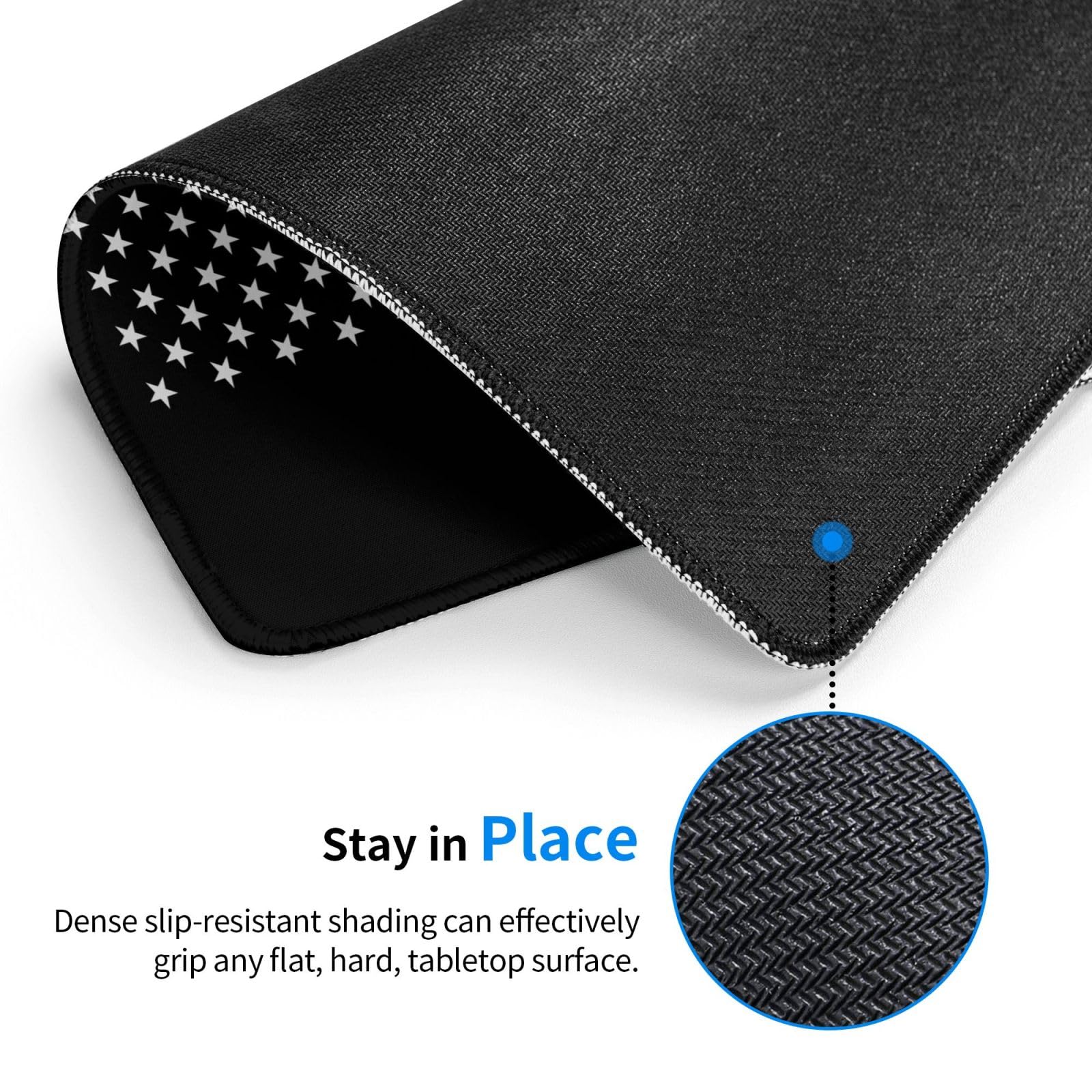 SIYTUAU American Football USA Flag Mouse Pad - Waterproof, Non-Slip Rubber Gaming Mouse Pad 10x12 inch for Laptop & Office - Perfect for Sports Fans, PC Gamers & Workstations