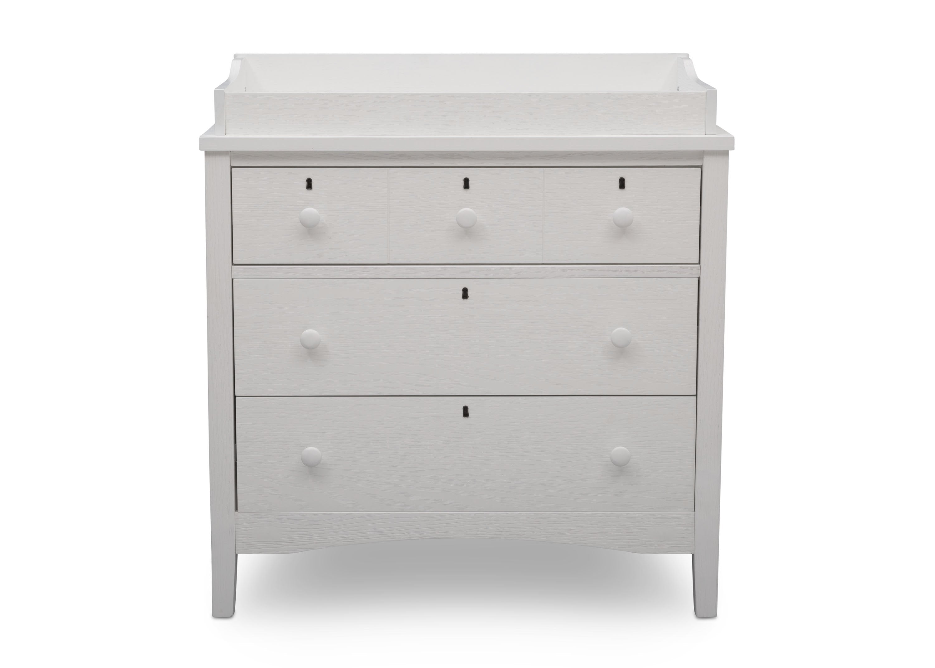 Farmhouse Style 3-Drawer Dresser with Changing Top - Nursery Storage Solution for Baby Essentials & Bedroom Organization