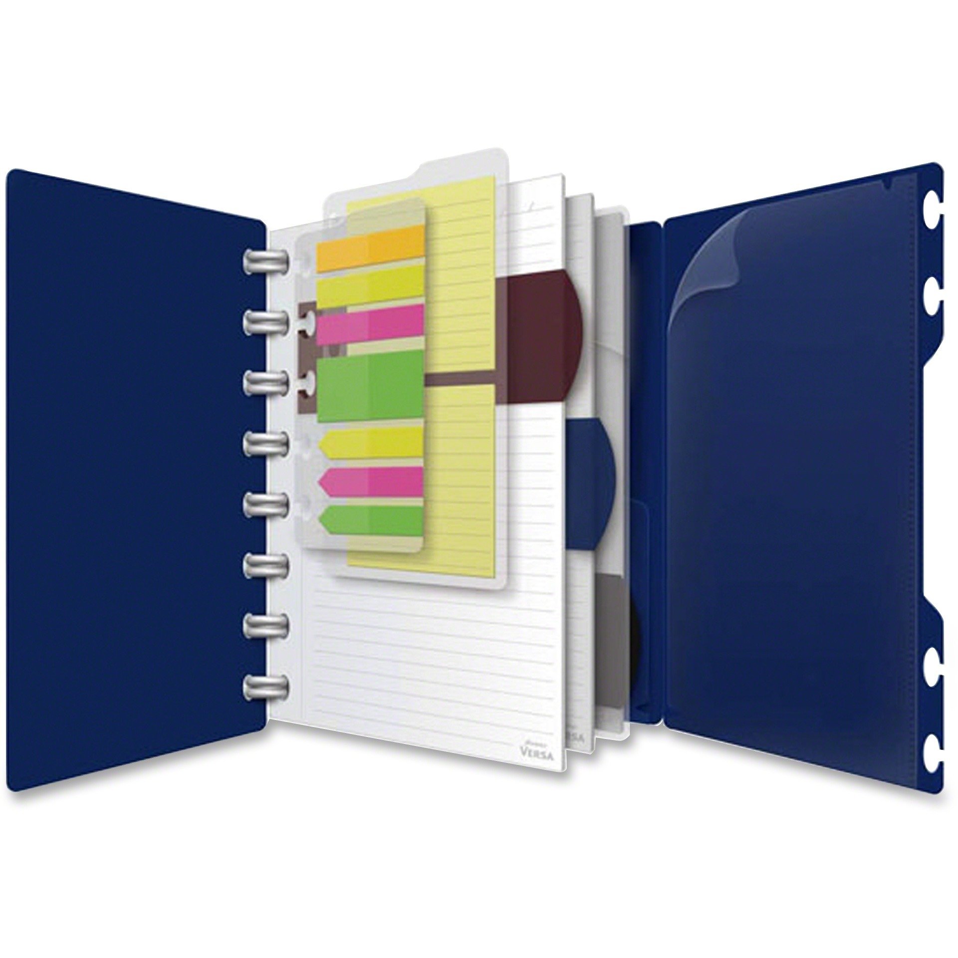 Ampad 25635 Spiral Notebook - 5.5 x 8.5 Inches, 60 Sheets, Durable Poly Cover, Navy Blue | Perfect for School, Office & Journaling