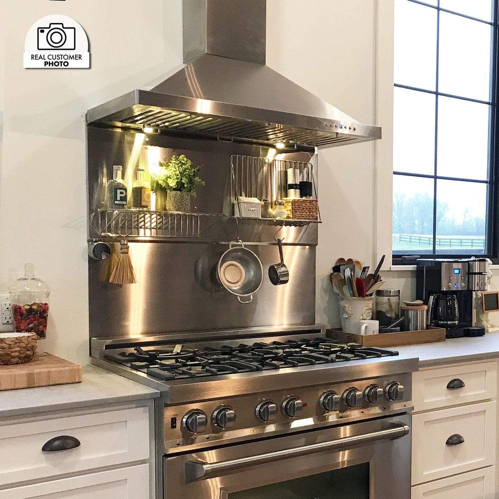 ZLINE KB 304 Stainless Steel Convertible Wall Mount Range Hood - Outdoor Approved Ventilation for Kitchens, Perfect for BBQ Grills & Outdoor Cooking Areas