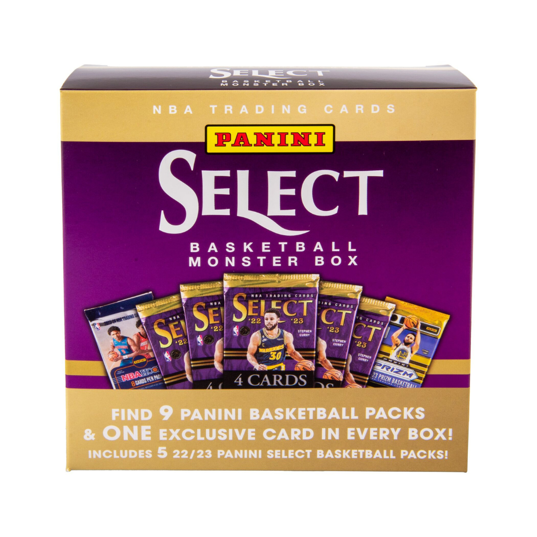 2022-2023 Panini Select Basketball Monster Box - Premium Trading Cards for Collectors & Fans - Perfect for Gifts, Investments, and Game Day Excitement
