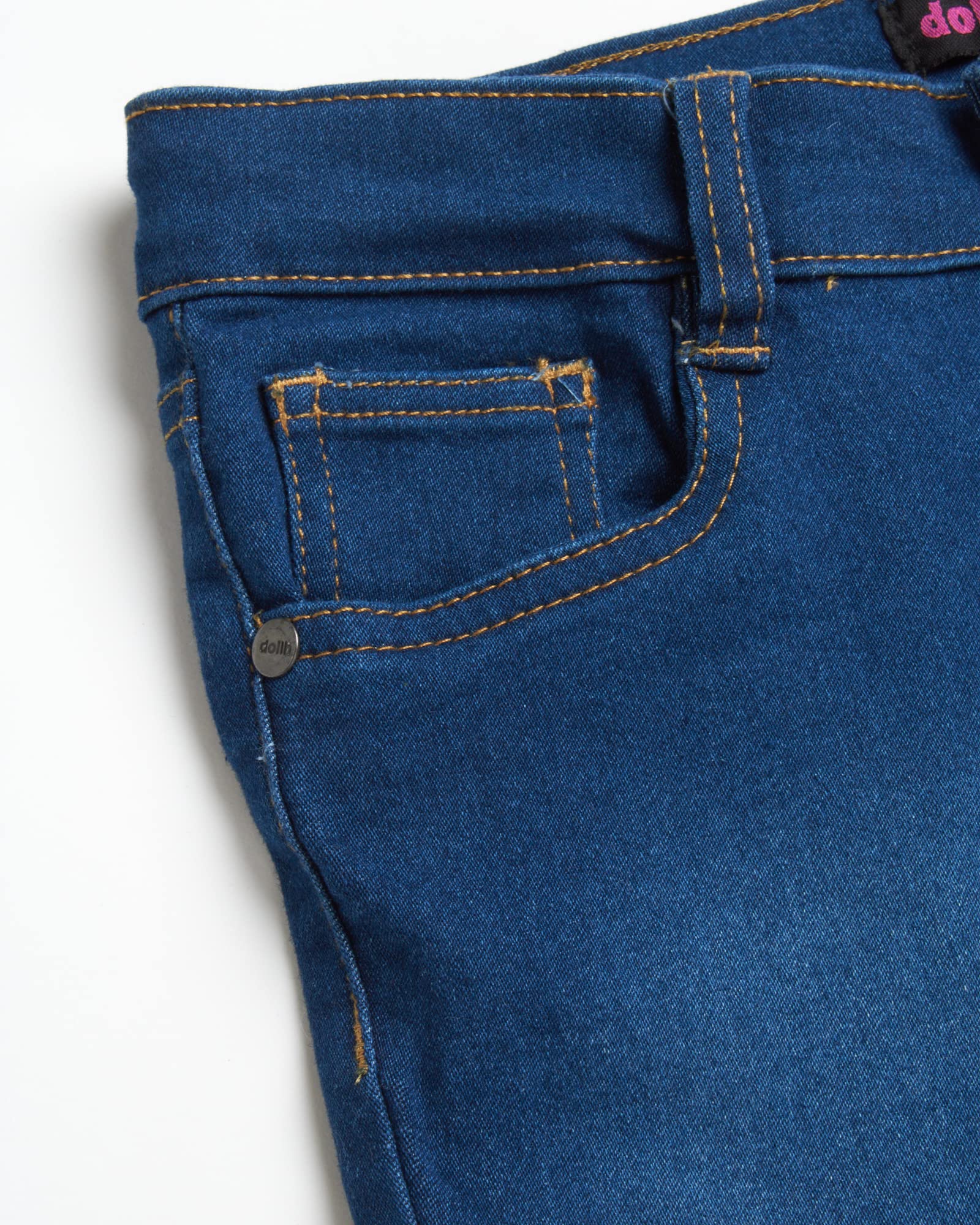 Girls' Denim Bermuda Shorts - Soft Stretch Jean Shorts for Dollhouse (Size 7-16) | Comfortable Casual Wear for Playdates & Summer Outfits
