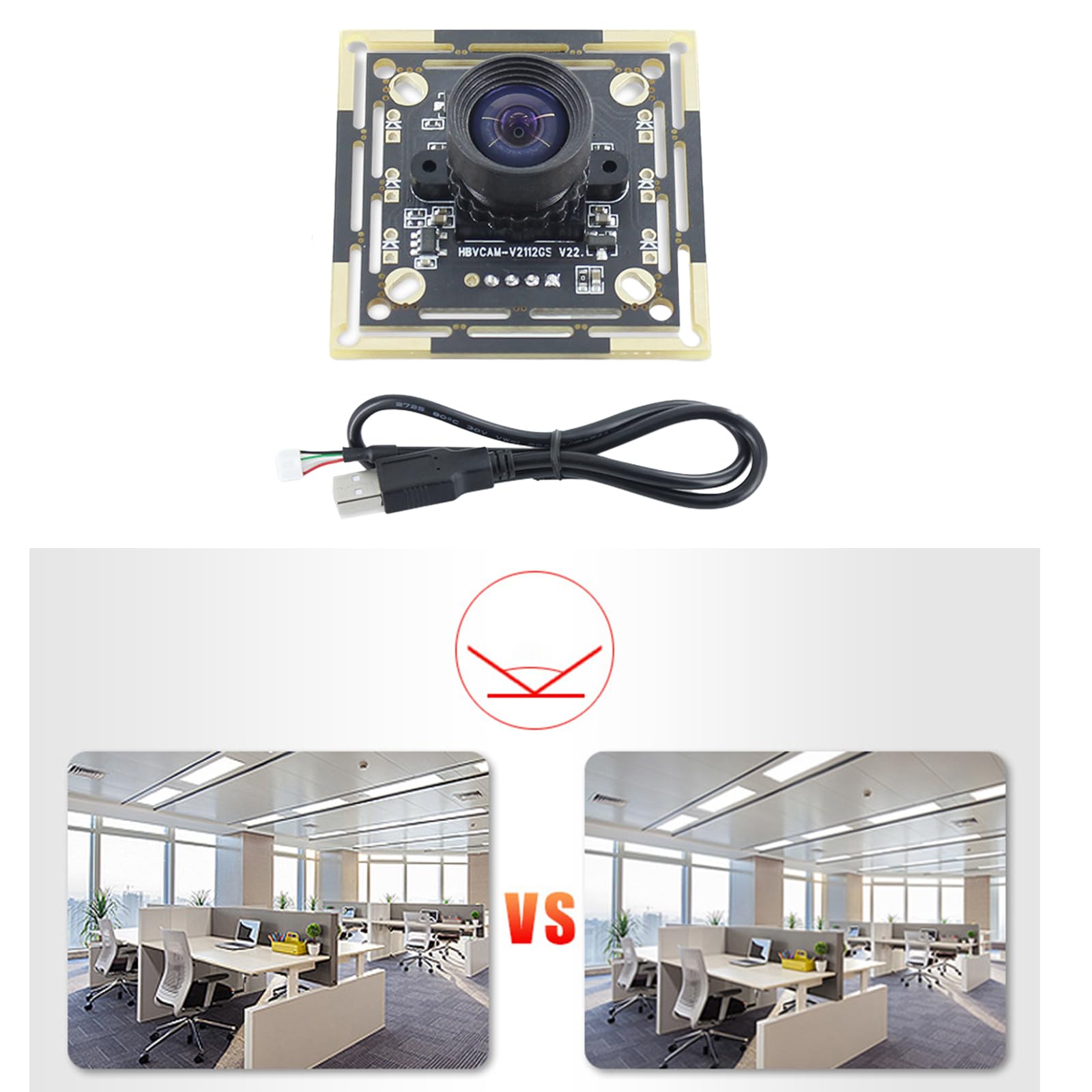 Paopaoldm OV7251 0.3MP Global Shutter Camera Module - Industrial Speed Camera with Exposure Adjustment | Perfect for Traffic Monitoring, Machine Vision & Automation Systems