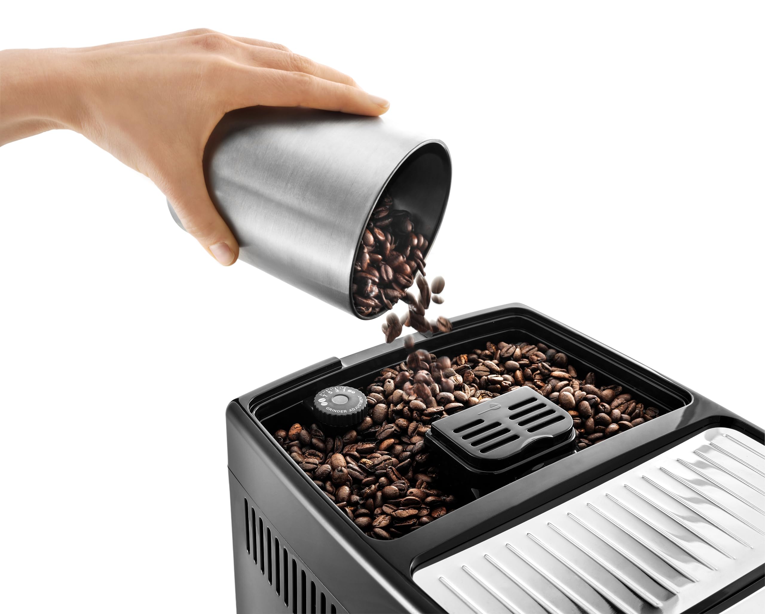 De'Longhi Super Automatic Espresso Machine with Cappuccino Maker, Black - Perfect for Home & Office Coffee Lovers