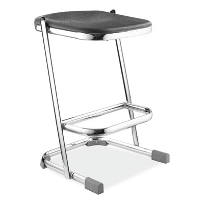 NPS 6600 Series Black Elephant Z Stool - Heavy Duty Backless Bar Stool Supports 500lb - Perfect for Home Bars, Kitchen Islands & Commercial Use