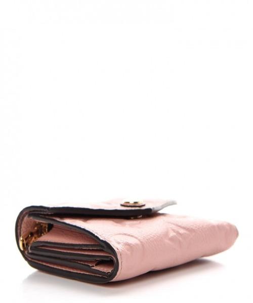 LV Zoe Wallet Monogram Empreinte Leather in Rose Poudre - Stylish Compact Card Holder for Women, Perfect for Everyday Use & Travel Essentials