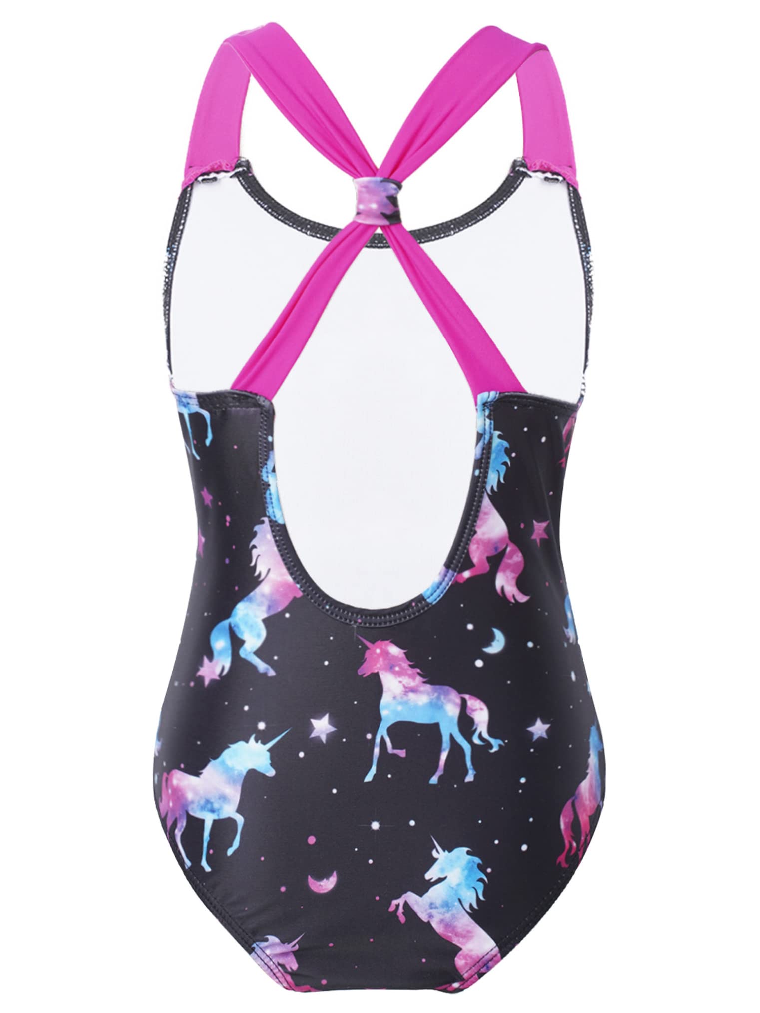 Freebily Girls' Cute Printed One Piece Swimsuits - Cartoon Bathing Suit for Kids - Perfect for Beach, Pool & Summer Water Play