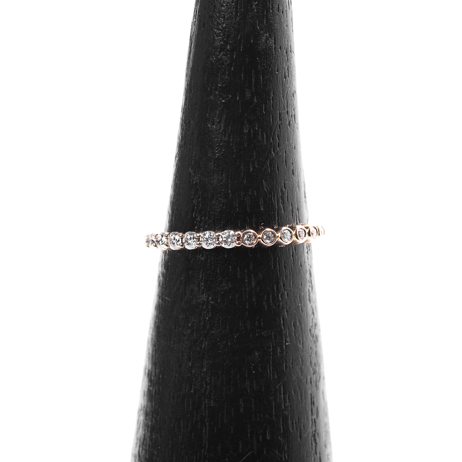 Warren Half & Half Diamond Ring for Women - Elegant 14K Gold & Silver Wedding Band, Anniversary Gift - Perfect for Engagements, Proposals & Special Occasions