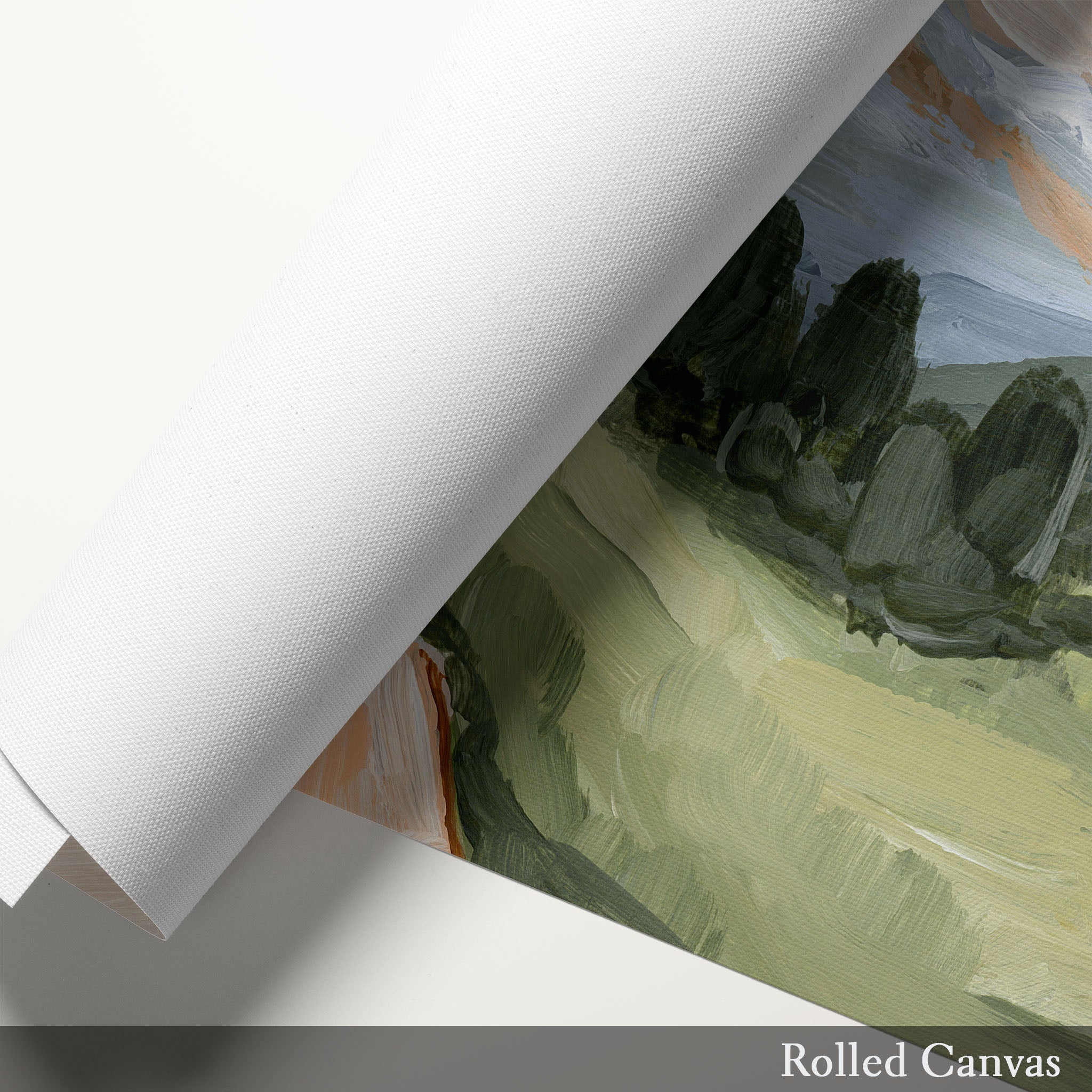 Canyon Ridge Road Wall Art Print - Stunning Landscape Painting for Home & Office Decor - Perfect for Living Room, Bedroom, or Office Space