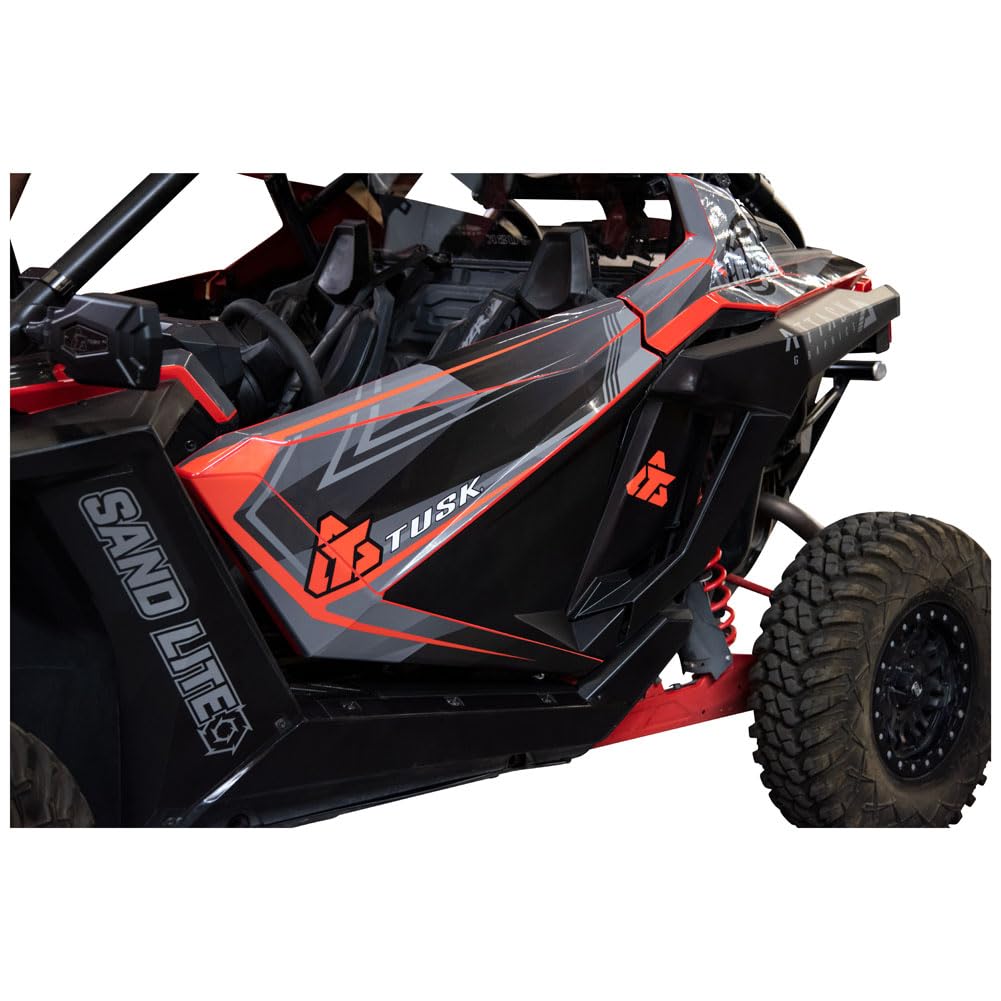 2022 Polaris RZR Pro R Ultimate Black Plastic Lower Door Inserts by TUSK | Durable UTV Accessories for Off-Road Protection & Style | Perfect for Trail Riding, Mudding & Desert Adventures