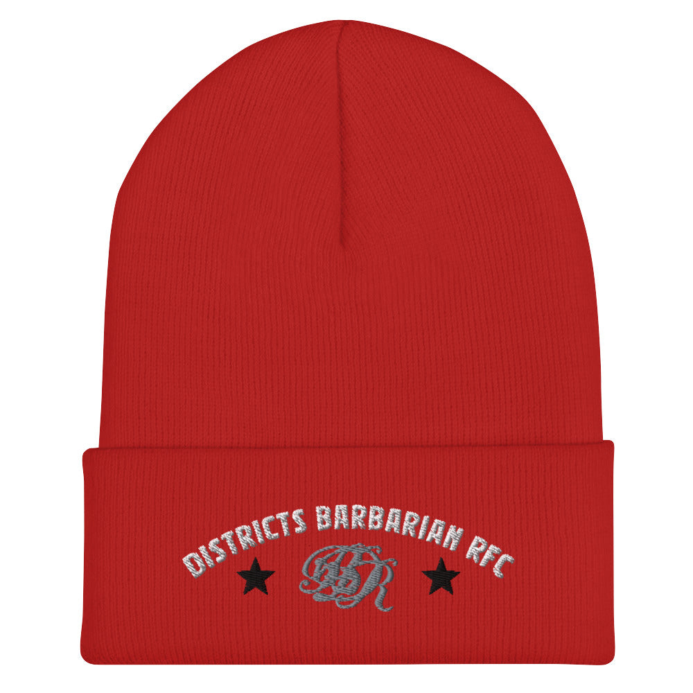Districts Barbarian RFC Cuffed Beanie - Winter Knit Hat for Men & Women - Warm Fleece Lined Skull Cap for Outdoor Activities, Running, Hiking, and Snow Sports